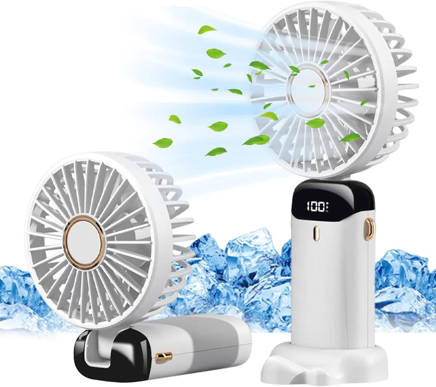     			CHARKEE USB Fan Assorted Pack of Pack of 1 Rechargeable Mini Portable Digital Hand Fan