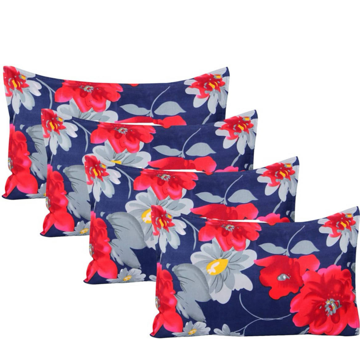 Divvay Homes Set of 4 Synthetic Textured Rectangular Cushion Cover (40X65)cm - Multi     			Divvay Homes Set of 4 Synthetic Textured Rectangular Cushion Cover (40X65)cm - Multi