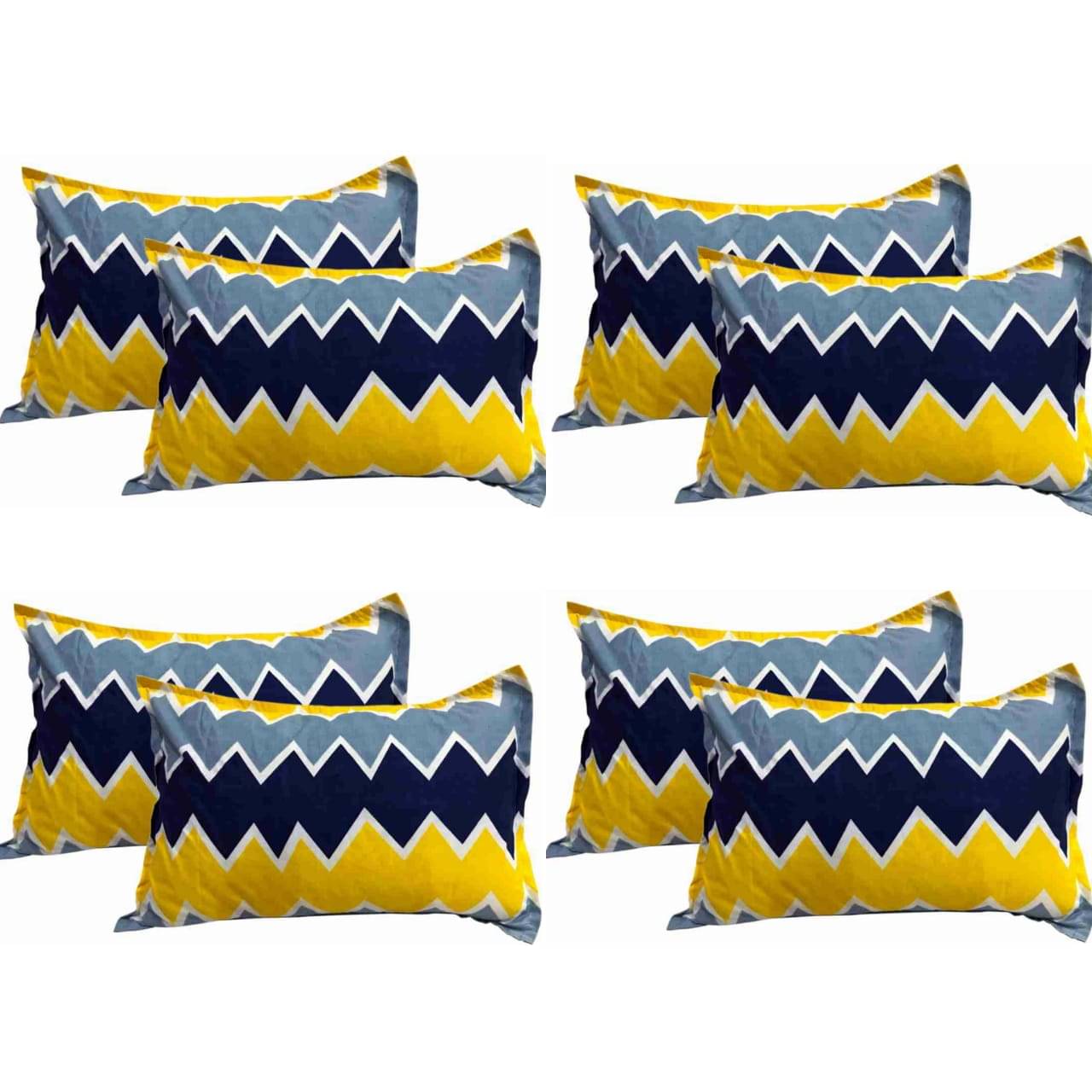 Divvay Homes Set of 8 Synthetic Textured Rectangular Cushion Cover (40X65)cm - Multi Divvay Homes Set of 8 Synthetic Textured Rectangular Cushion Cover (40X65)cm - Multi