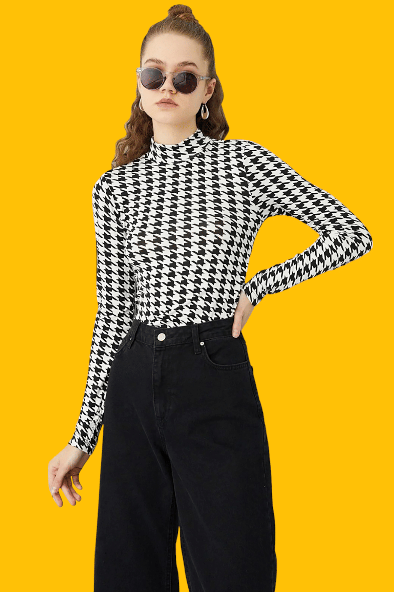 Dream Beauty Fashion Women's Polyester Regular Top ( Black ) Dream Beauty Fashion Women's Polyester Regular Top ( Black )