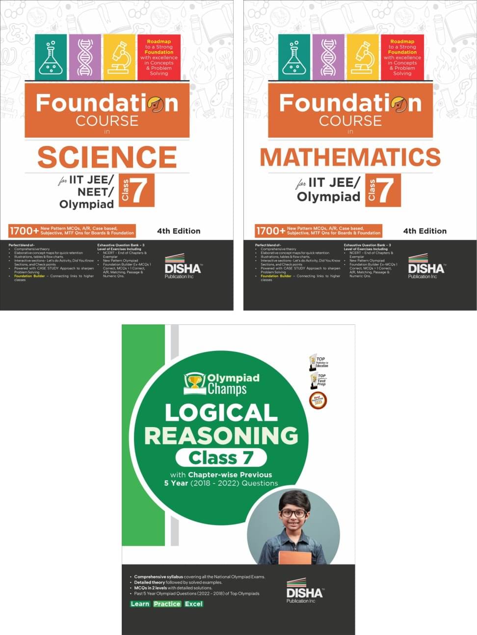     			Foundation Course in Science, Mathematics & Logical Reasoning Class 7 for IIT-JEE/ NEET/ Olympiad - 4th Edition