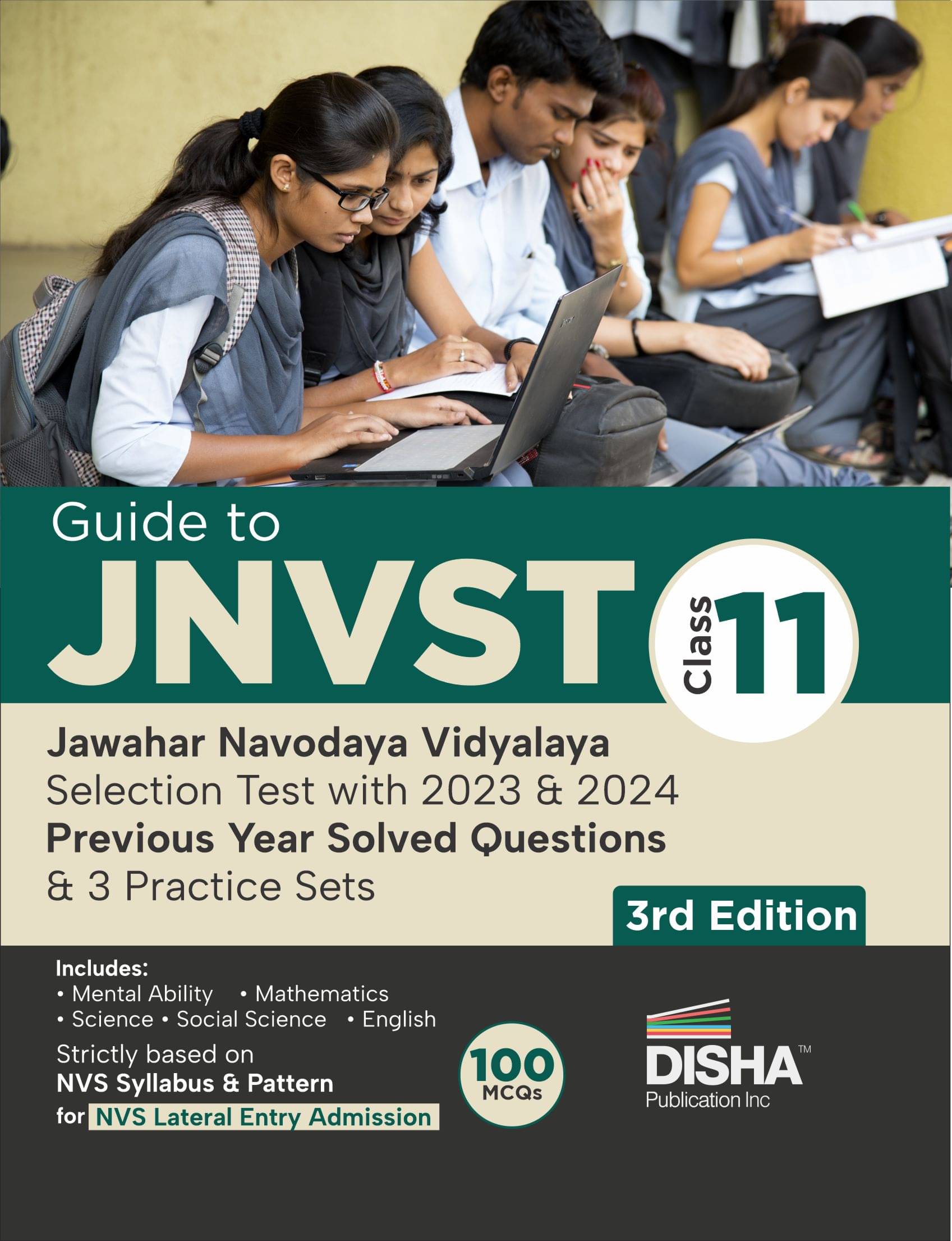 Guide to JNVST Class 11 Jawahar Navodaya Vidyalaya Selection Test with 2023 & 2024 Previous Year Solved Questions & 3 Practice Sets 3rd Edition | Late Guide to JNVST Class 11 Jawahar Navodaya Vidyalaya Selection Test with 2023 & 2024 Previous Year Solved Questions & 3 Practice Sets 3rd Edition | Late