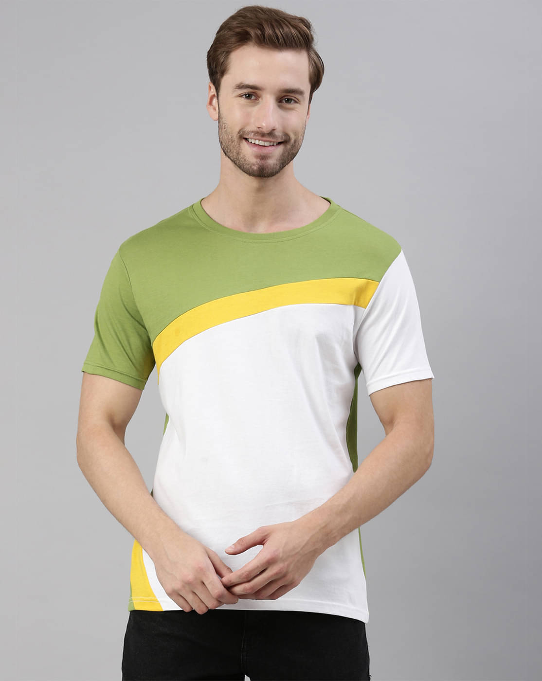 Joven Cotton Regular Fit Printed Half Sleeves Men's Round T-Shirt - Multicolor ( Pack of 1 ) Joven Cotton Regular Fit Printed Half Sleeves Men's Round T-Shirt - Multicolor ( Pack of 1 )