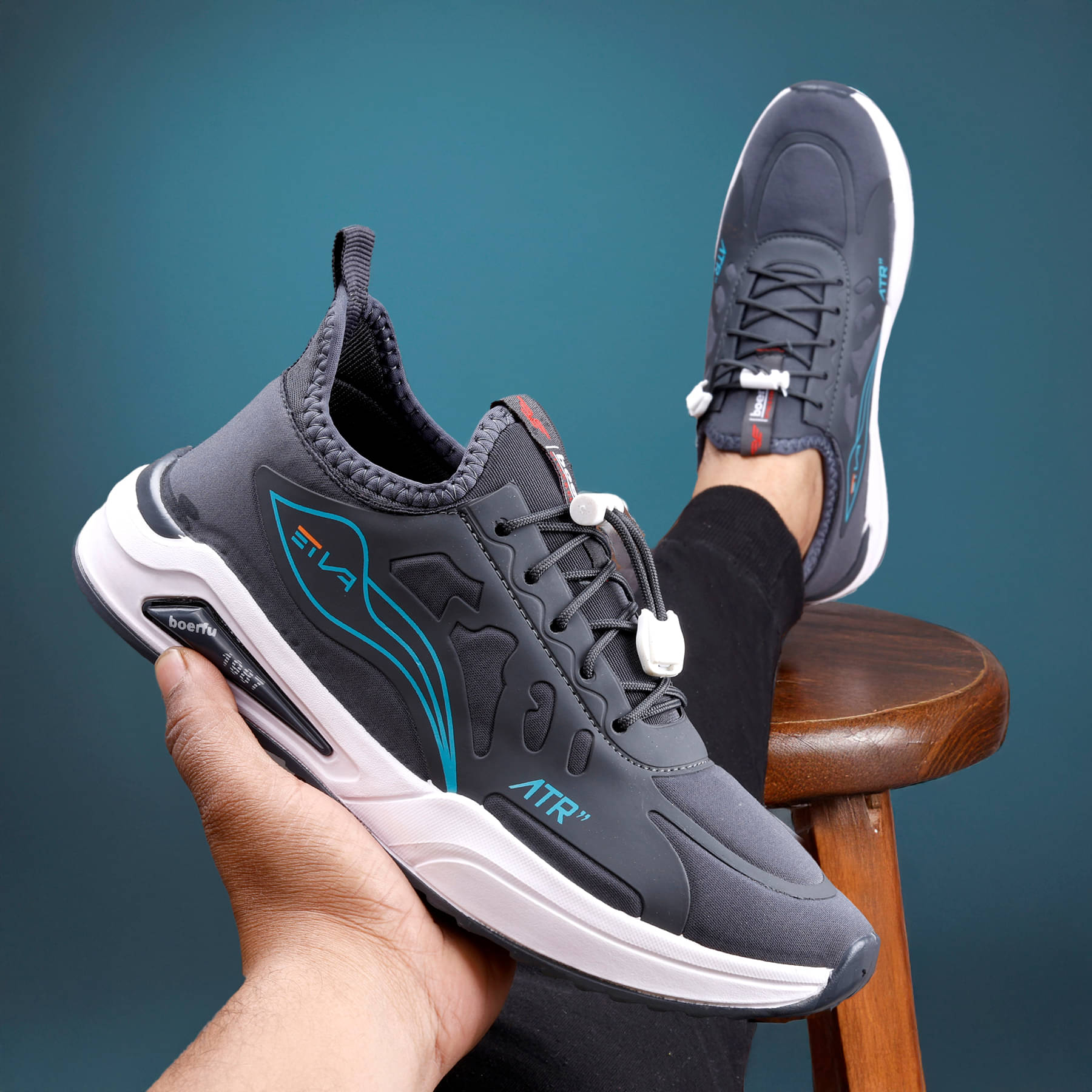     			Jynx Dark Grey Men's Lifestyle Shoes