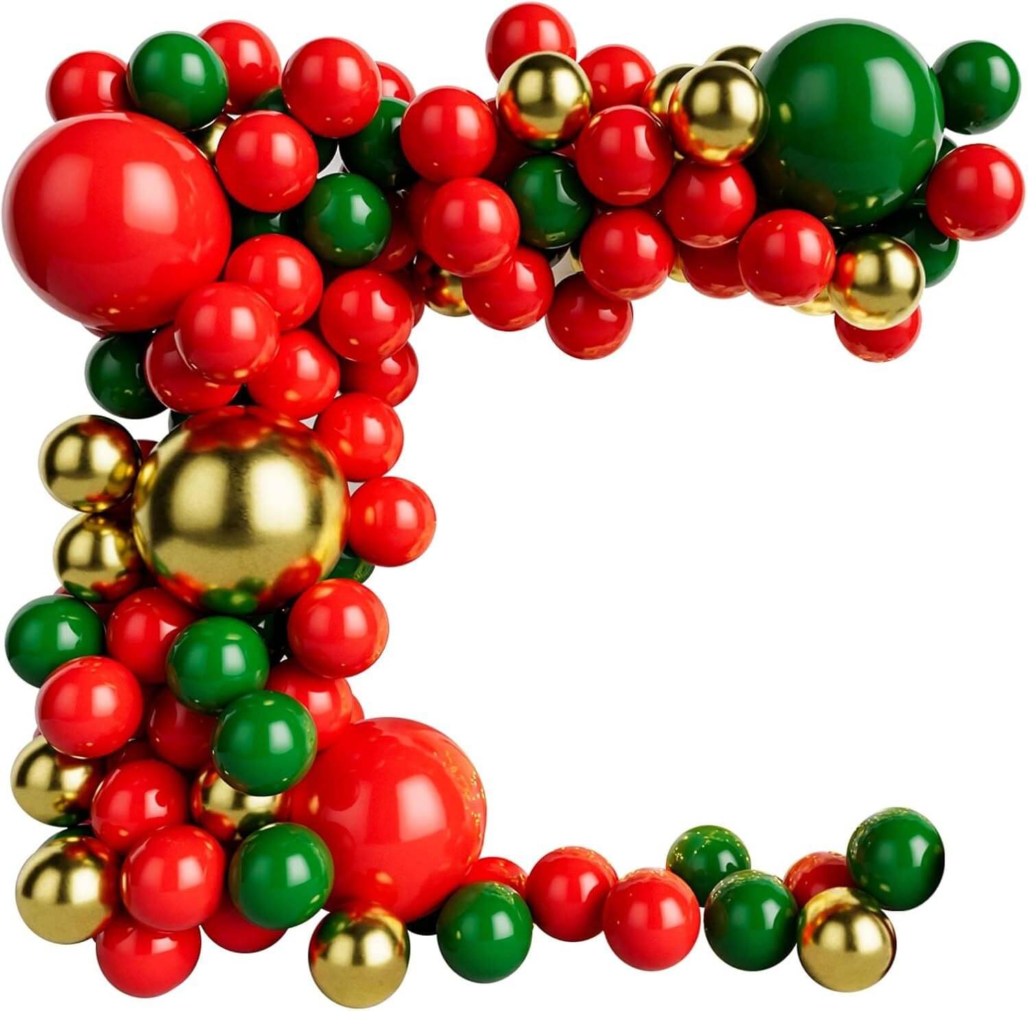 Krido Red Green and Gold Balloon Garland Kit for Birthday & Christmas Party Decoration Krido Red Green and Gold Balloon Garland Kit for Birthday & Christmas Party Decoration