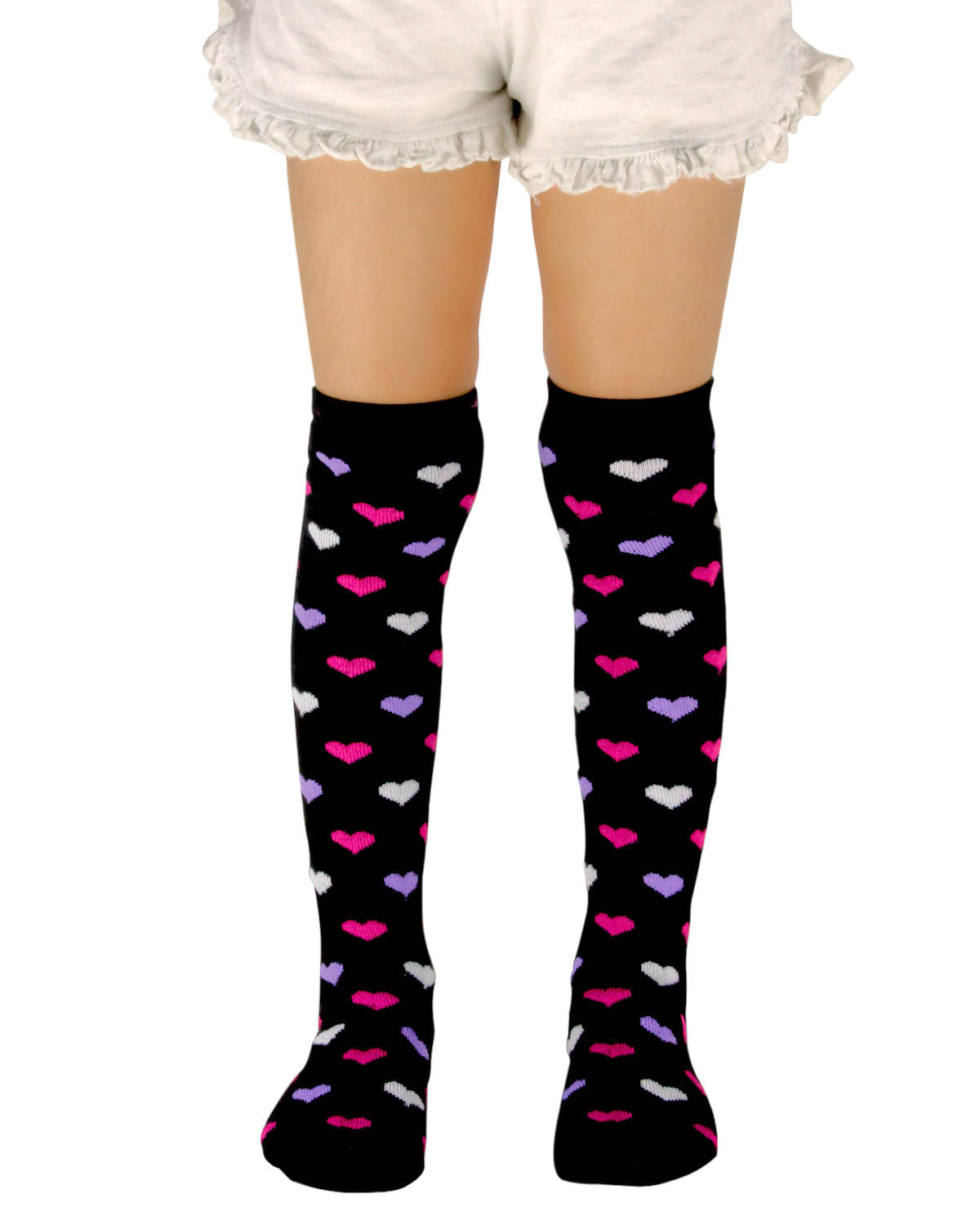     			Neska Moda Pack of 1 Baby Girls Cotton Full Length Socks ( Black )