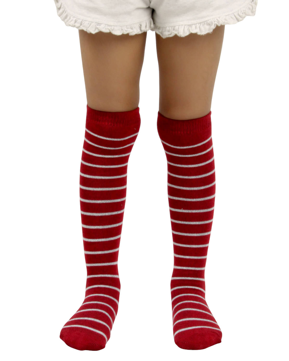     			Neska Moda Pack of 1 Unisex for Baby Cotton Full Length Socks ( Red )