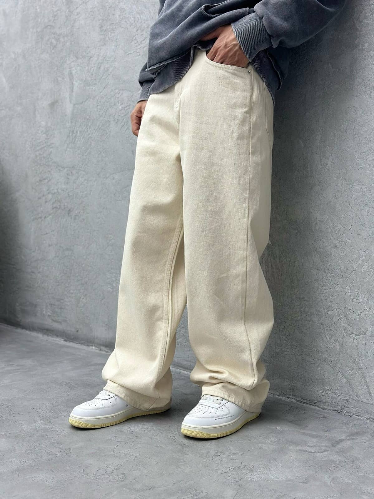 Niffer Fashion Relaxed Clean Look Men's Jeans - Beige ( Pack of 1 ) - Jeans | Buy online on ZillyBuy