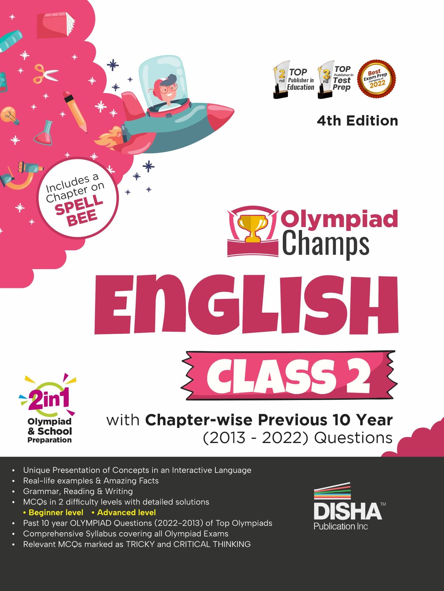     			Olympiad Champs English Class 2 with Chapter-wise Previous 10 Year (2013 - 2022) Questions 4th Edition | Complete Prep Guide with Theory, PYQs, Past & Practice Exercise |
