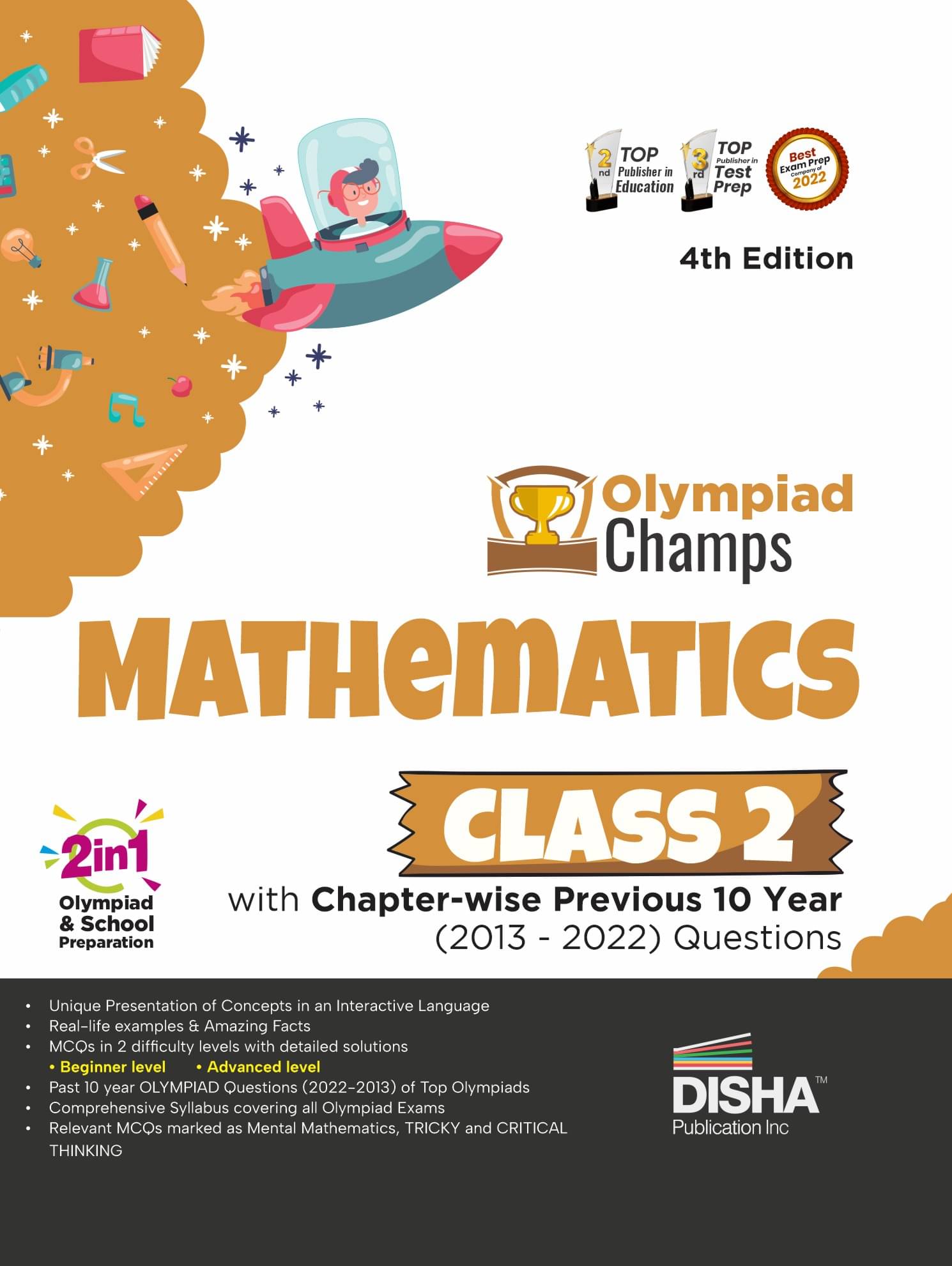 Olympiad Champs Mathematics Class 2 with Chapter-wise Previous 10 Year (2013 - 2022) Questions 4th Edition | Complete Prep Guide with Theory, PYQs, Past & Practice Exercise | Olympiad Champs Mathematics Class 2 with Chapter-wise Previous 10 Year (2013 - 2022) Questions 4th Edition | Complete Prep Guide with Theory, PYQs, Past & Practice Exercise |