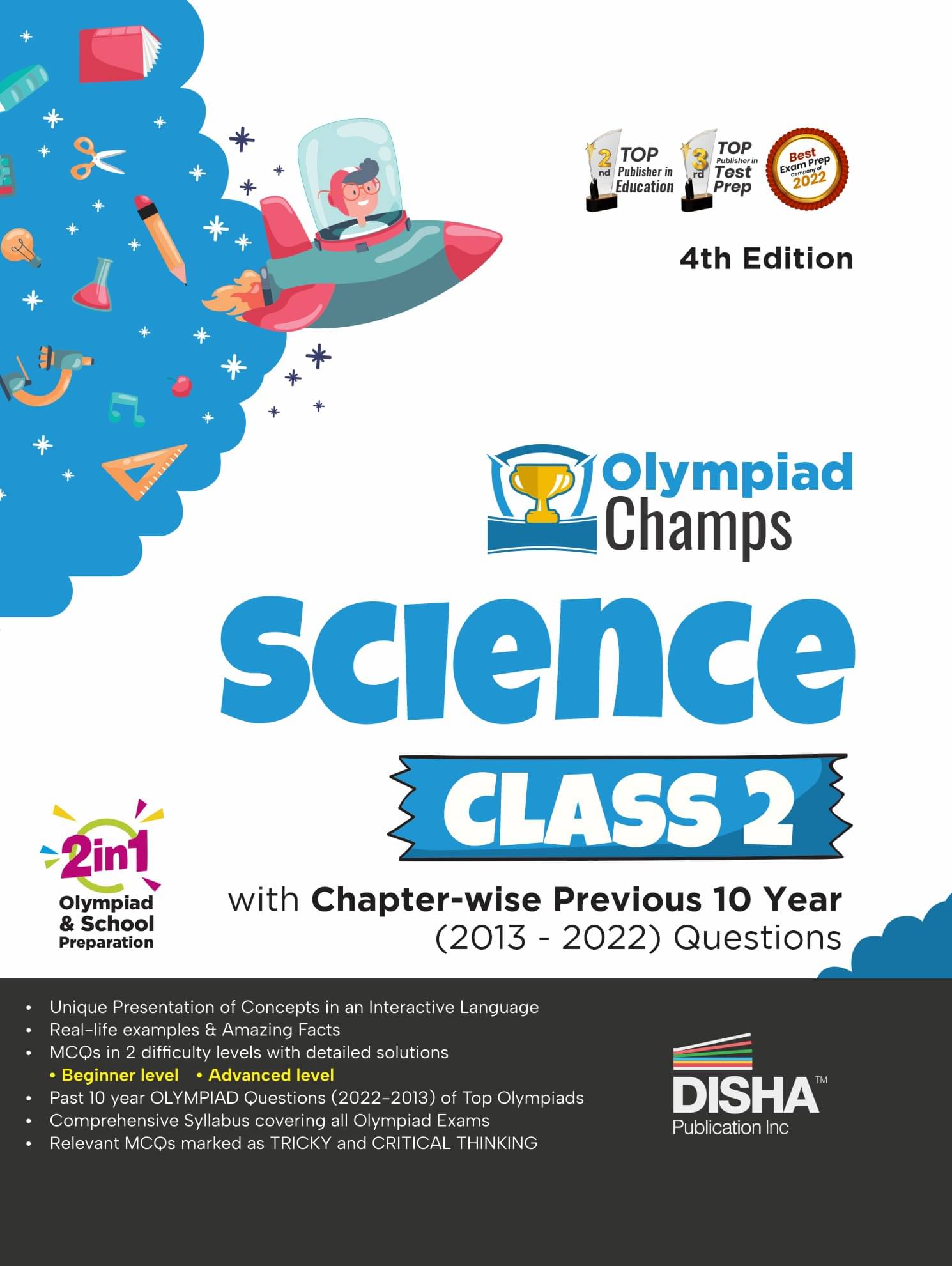 Olympiad Champs Science Class 2 with Chapter-wise Previous 10 Year (2013 - 2022) Questions 4th Edition | Complete Prep Guide with Theory, PYQs, Past & Practice Exercise | Olympiad Champs Science Class 2 with Chapter-wise Previous 10 Year (2013 - 2022) Questions 4th Edition | Complete Prep Guide with Theory, PYQs, Past & Practice Exercise |