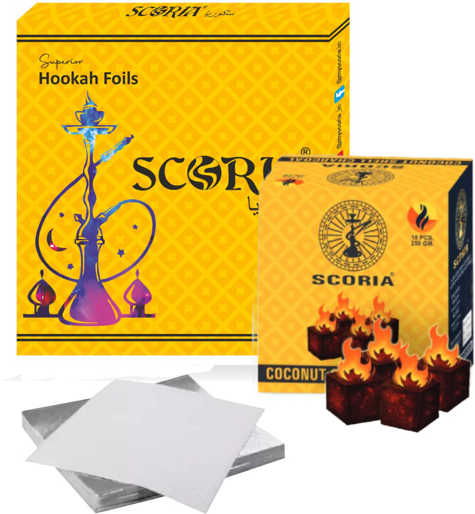 SCORIA Hookah Foil & 250 GM Coconut Coal(PACK OF 2)