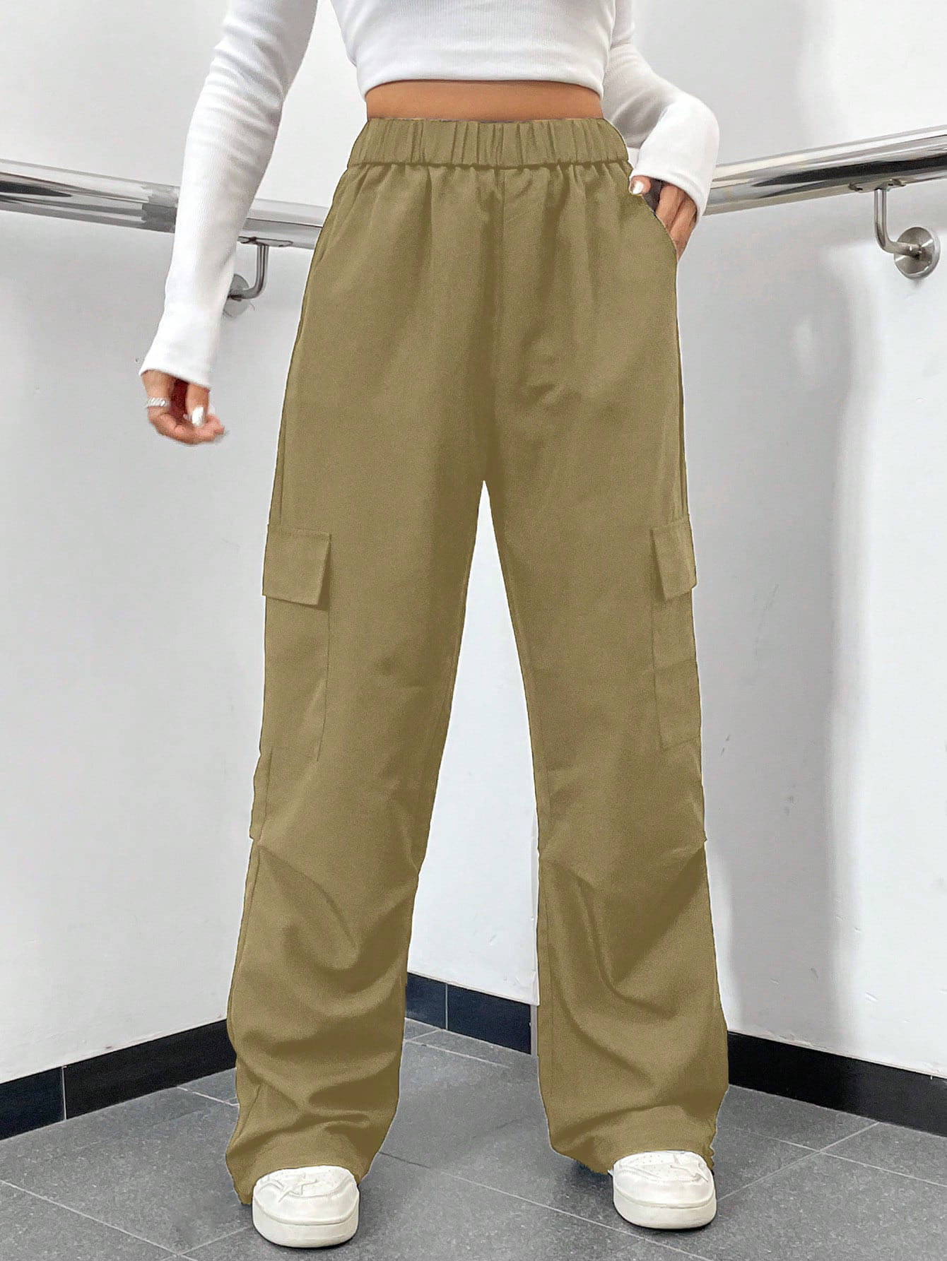     			Shine n Show - Beige Cotton Regular Fit Women's Jeans ( Pack of 1 )