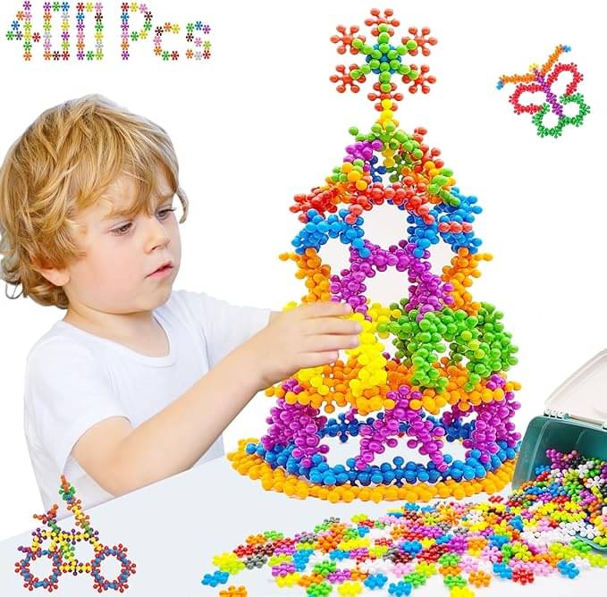     			Stysol 100 Pcs Colorful Interlocking Stars | Activity & Learning Toys for Kids | Multi-Colour Toddler Activity Toys | Baby Toys | Develops fine Motor & Reasoning Skills | Kids Toys for 1 Year Old+