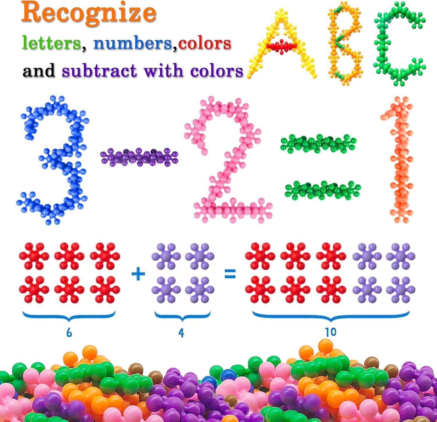     			Stysol Building Blocks for Kids, Pack of 100 Educational Toy Building Blocks, Plastic Building Blocks, Colourful Building Bricks Block for Children from 3 Years, Gift for Boys and Girls
