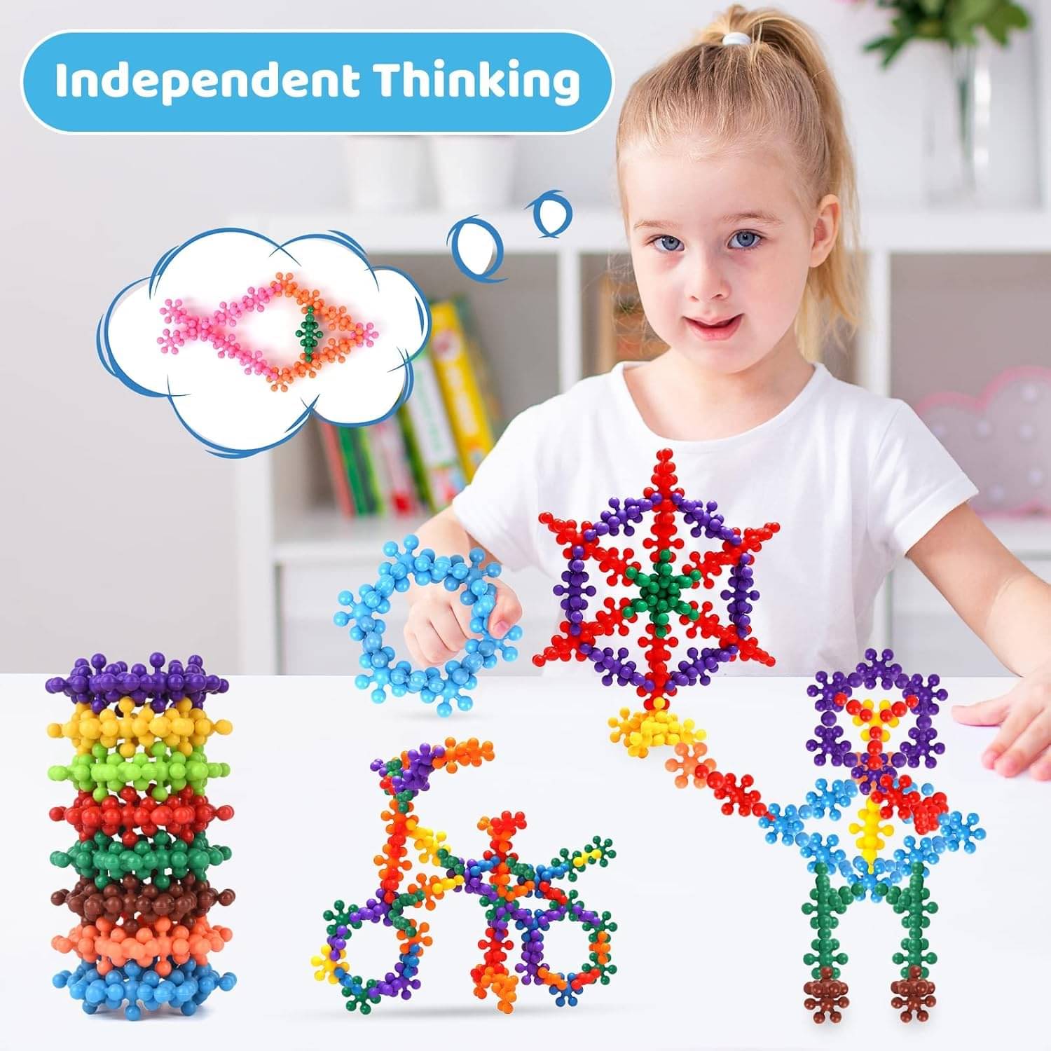     			Stysol My Star Links Activities Educational Building Blocks Toys for Kids Boys Girls Multicolor 100 Pieces