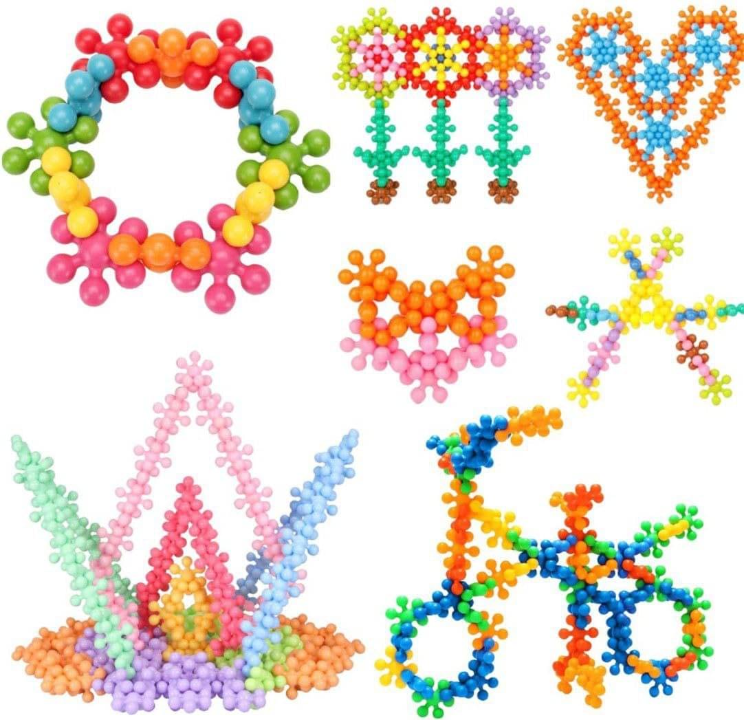     			Stysol Star Building Blocks Kids STEM Toys 100 Pieces Connect Block Kids Educational Building InterlockingToys Plastic for Preschool Kids Boys and Girls Aged 3+, Safe Material Creativity Kids Toys