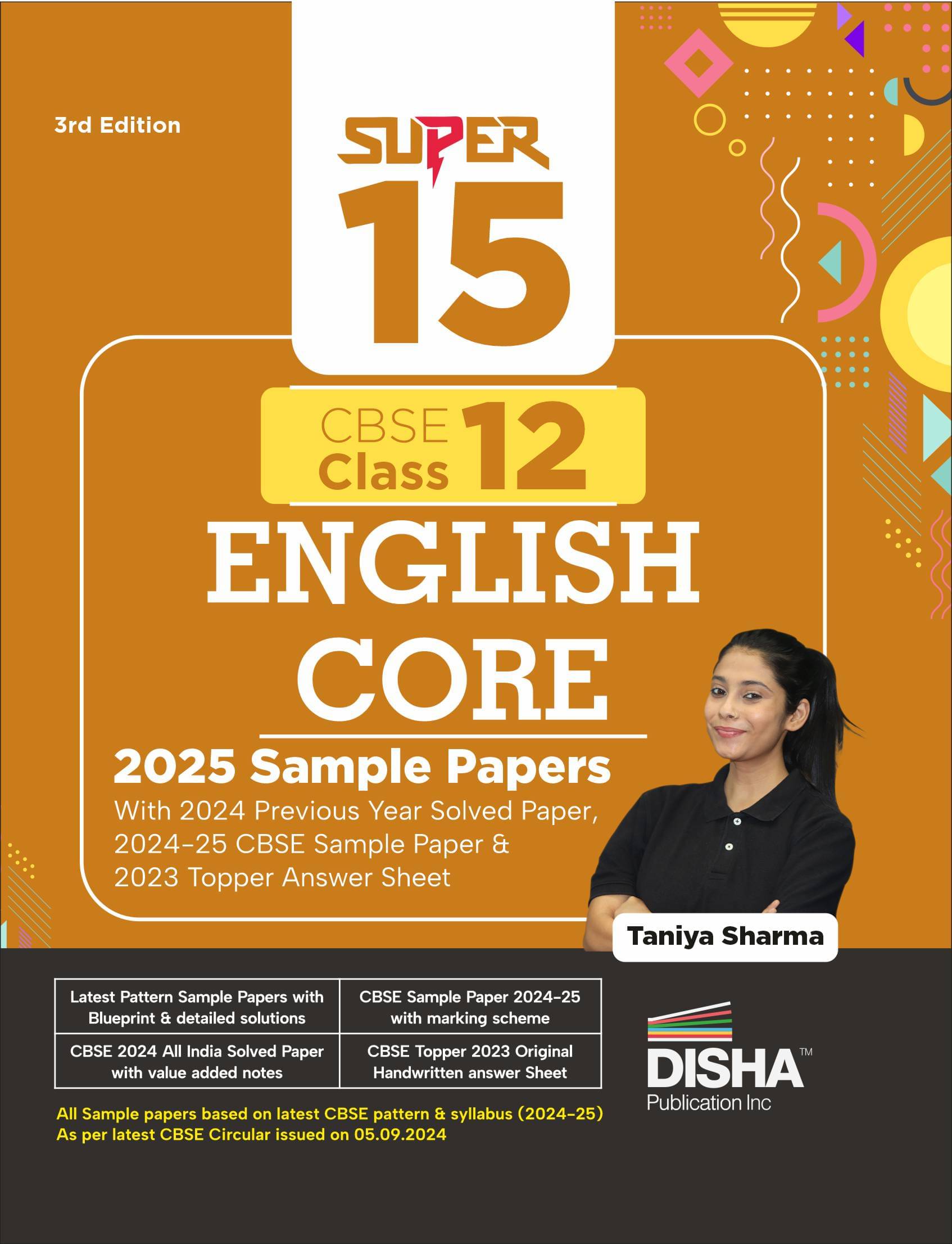 Super 15 CBSE Class 12 English Core 2025 Sample Papers with 2024 Solved Papers, CBSE Sample Paper & Topper Answer Sheet 3rd Edition | Solutions with m Super 15 CBSE Class 12 English Core 2025 Sample Papers with 2024 Solved Papers, CBSE Sample Paper & Topper Answer Sheet 3rd Edition | Solutions with m