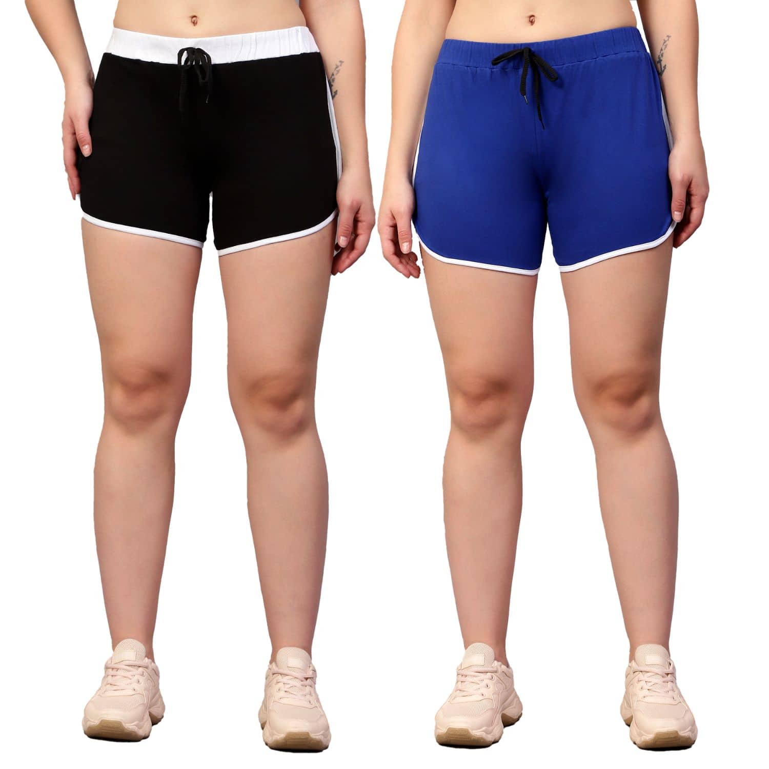Volex Cotton Hot Pants - Multi Color Pack of 2