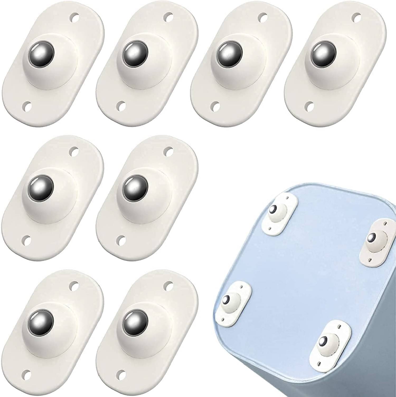     			8pcs Self Adhesive Mini Swivel Casters Wheels