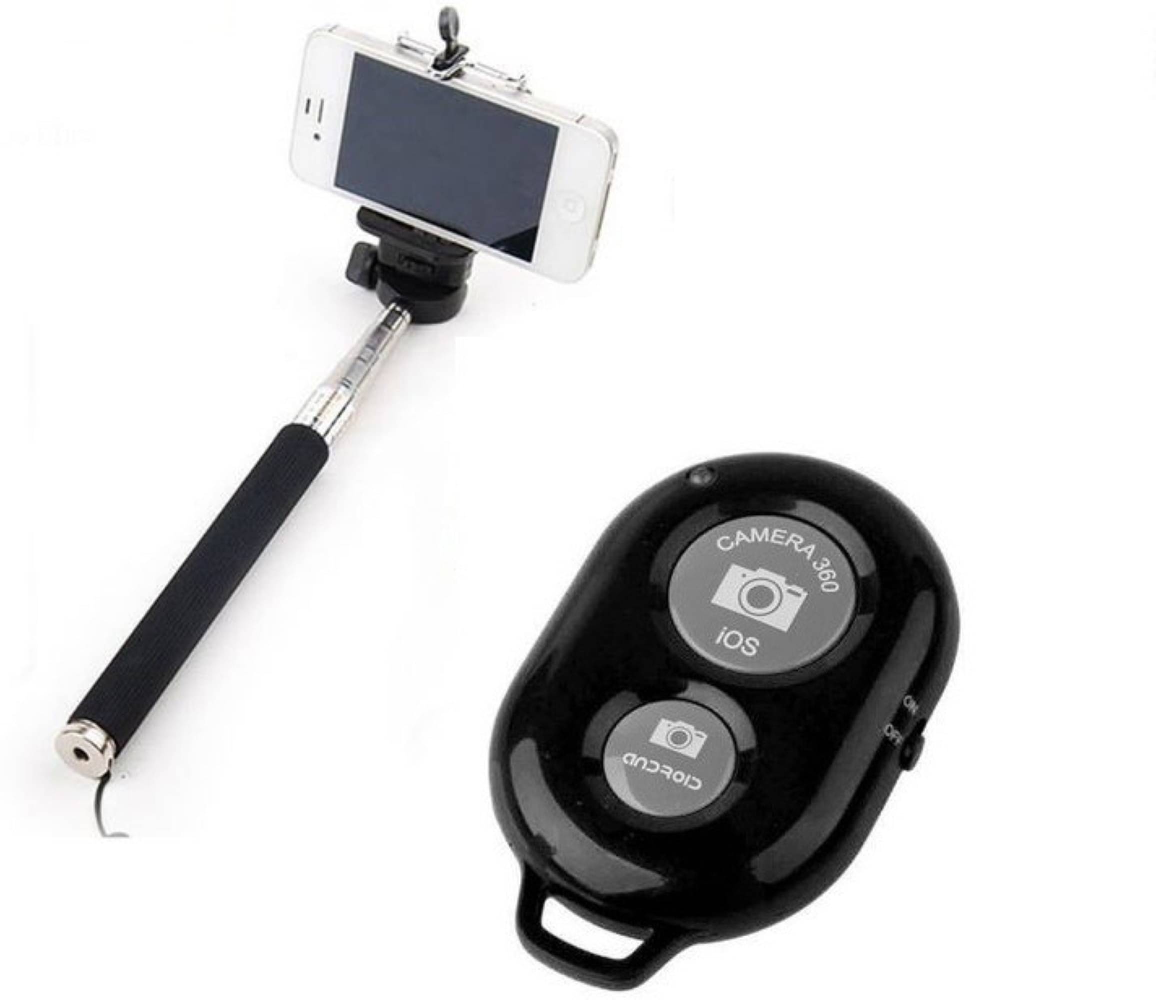     			A Connect Z Bluetooth Selfie Stick ( Black )