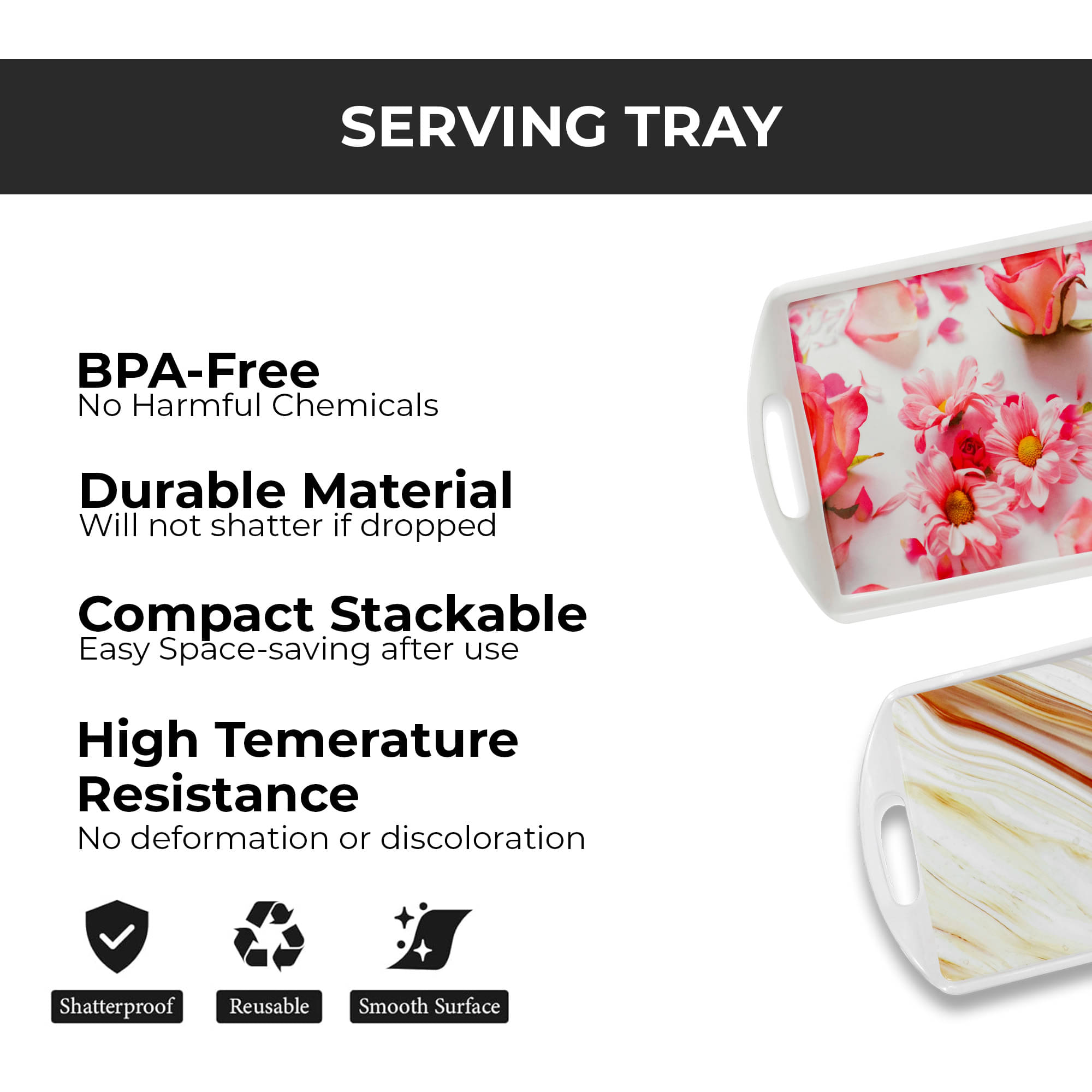     			ARIYA ARI-AT-547-M9-PC-1 Printed Melamine Serving Plate 500 ml Multicolor ( Set of 1 )