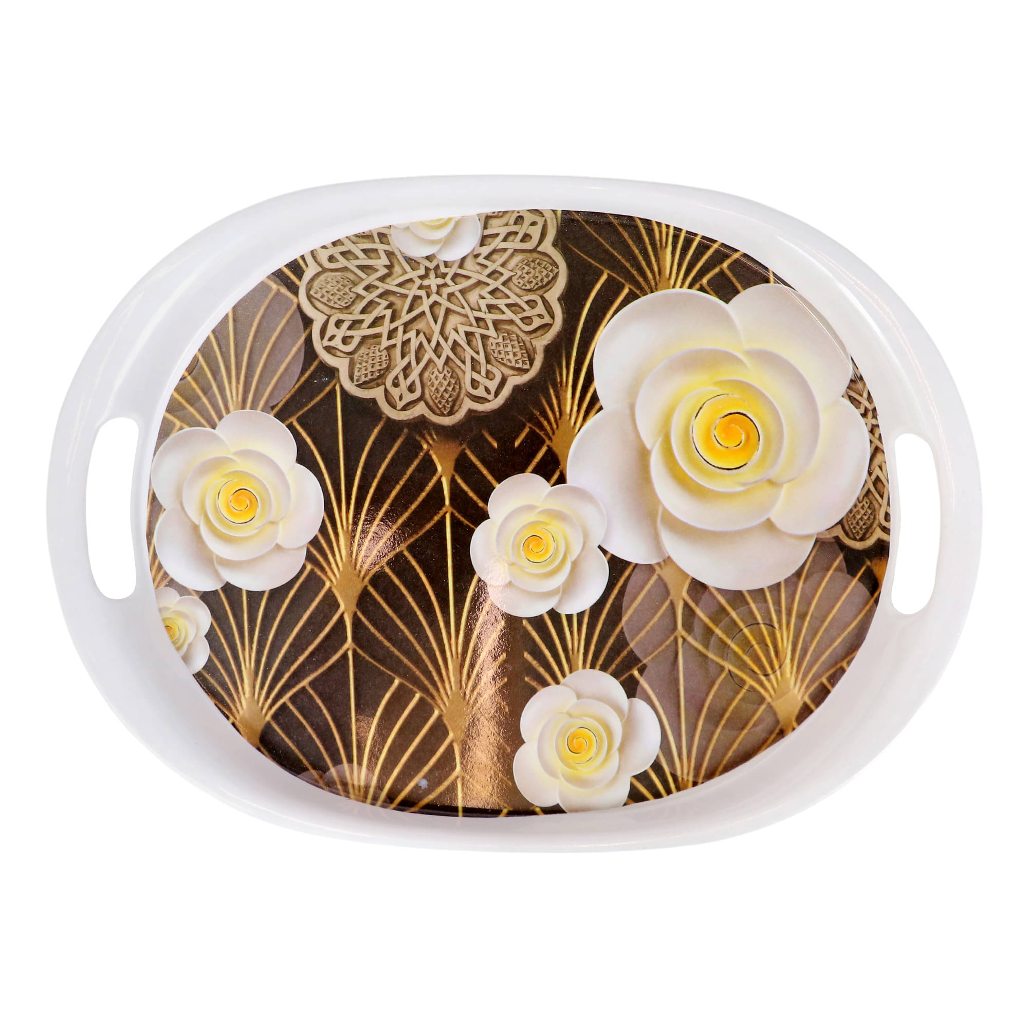 ARIYA ARI-AT-549-M6-PC-1 Printed Melamine Serving Tray 500 ml Multicolor ( Set of 1 ) ARIYA ARI-AT-549-M6-PC-1 Printed Melamine Serving Tray 500 ml Multicolor ( Set of 1 )