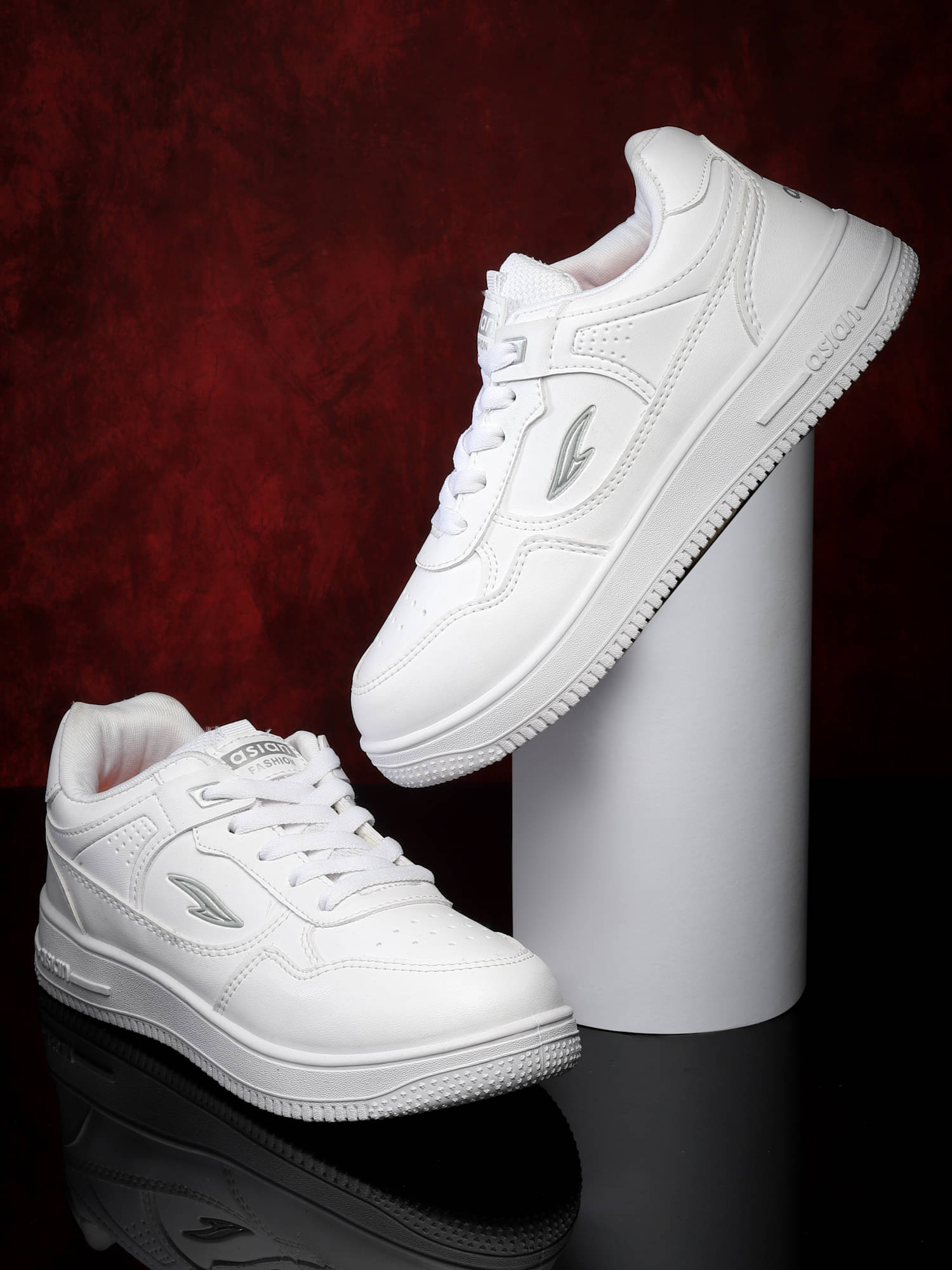     			ASIAN - White Boy's Sneakers ( 1 Pair )