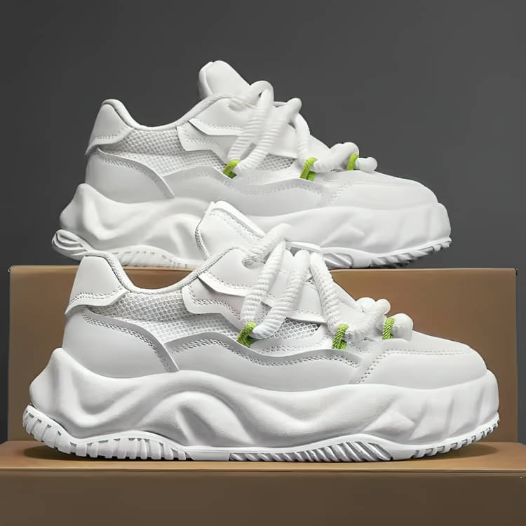     			Akiko VIDESTEP White Men's Sneakers