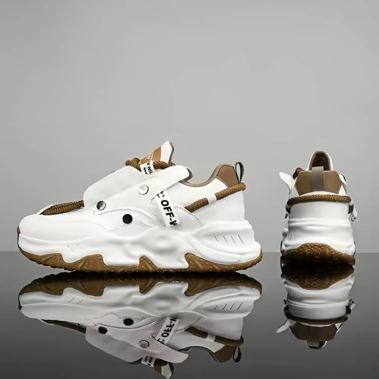     			Akiko WAVESTRIDE Brown Men's Sneakers