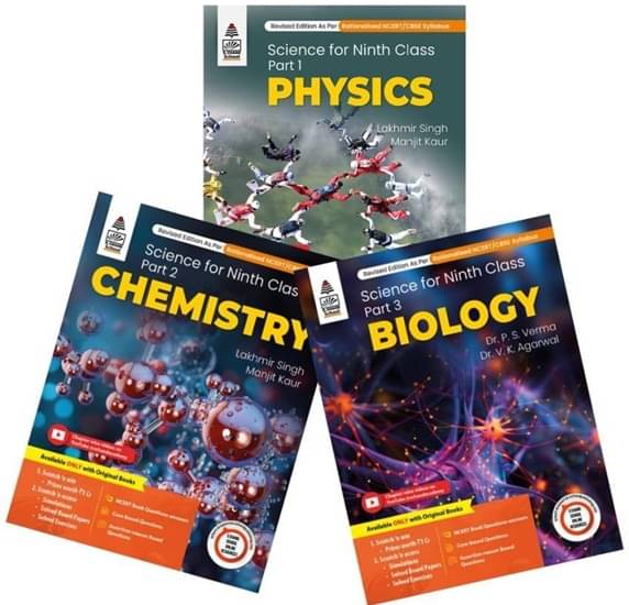 Combo Pack: Lakhmir Singh Class 9 Science (Biology, Physics, Chemistry) - Examination 2025-26 Combo Pack: Lakhmir Singh Class 9 Science (Biology, Physics, Chemistry) - Examination 2025-26