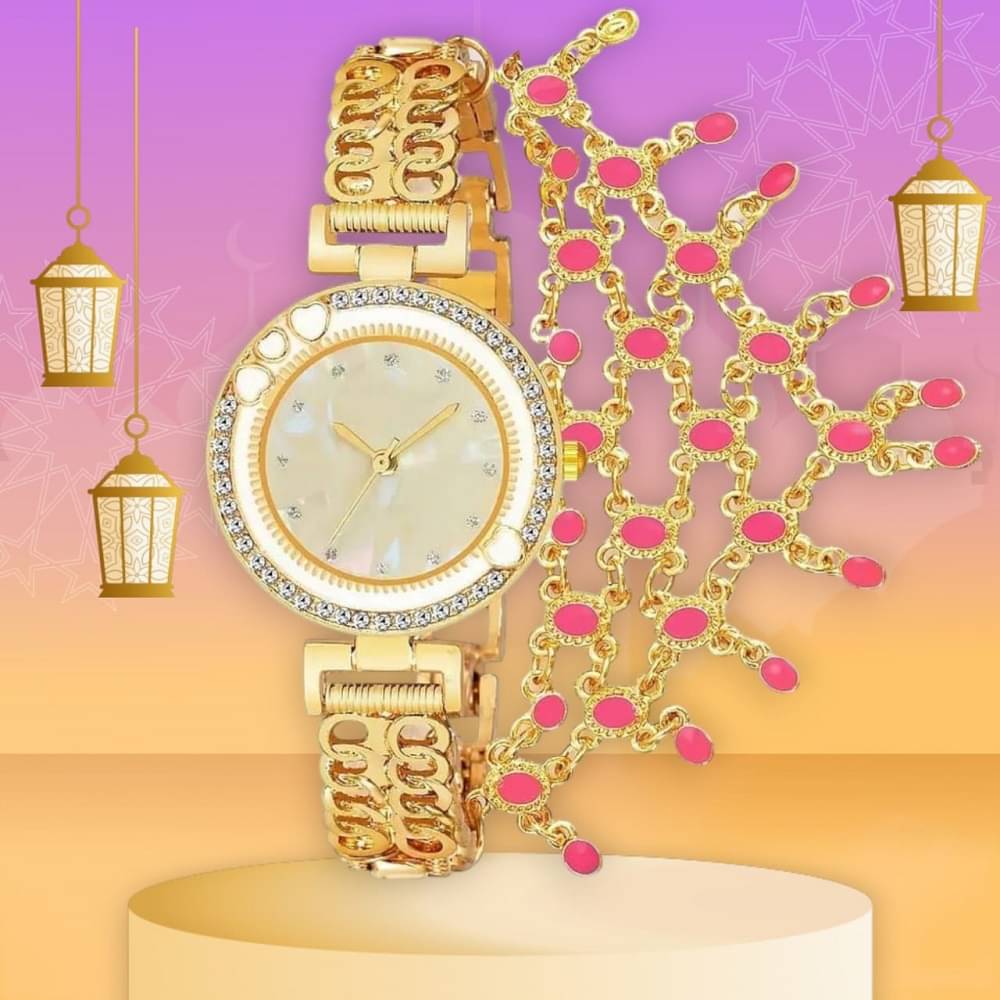     			Cosmic Gold Metal Analog Womens Watch
