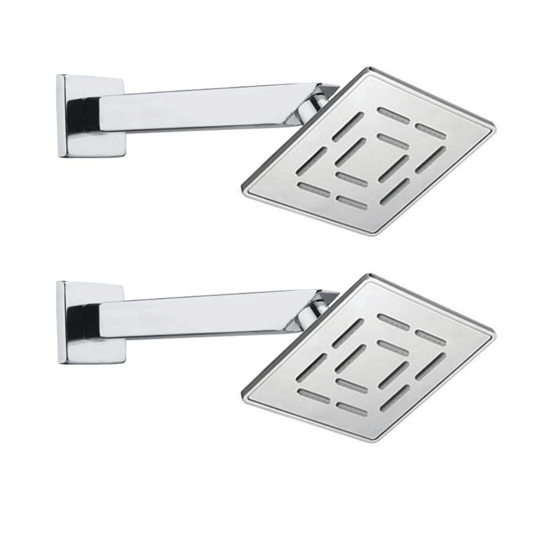 Cossimo 4x4 Maze Shower Head with 9" Arm - 2 Set Stainless Steel Overhead Shower Cossimo 4x4 Maze Shower Head with 9" Arm - 2 Set Stainless Steel Overhead Shower