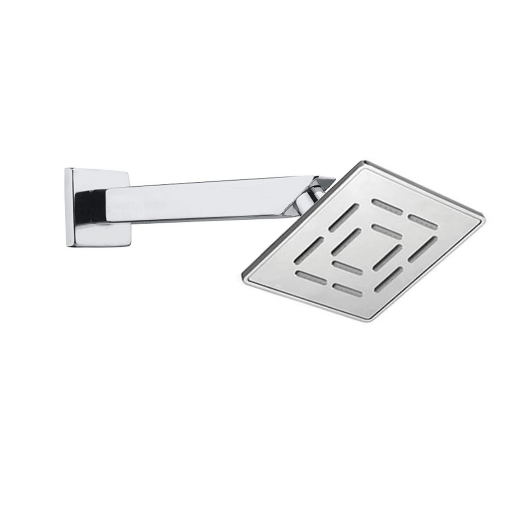 Cossimo 4x4 Maze Shower Head with 9" Arm - 1 Set Stainless Steel Overhead Shower Cossimo 4x4 Maze Shower Head with 9" Arm - 1 Set Stainless Steel Overhead Shower