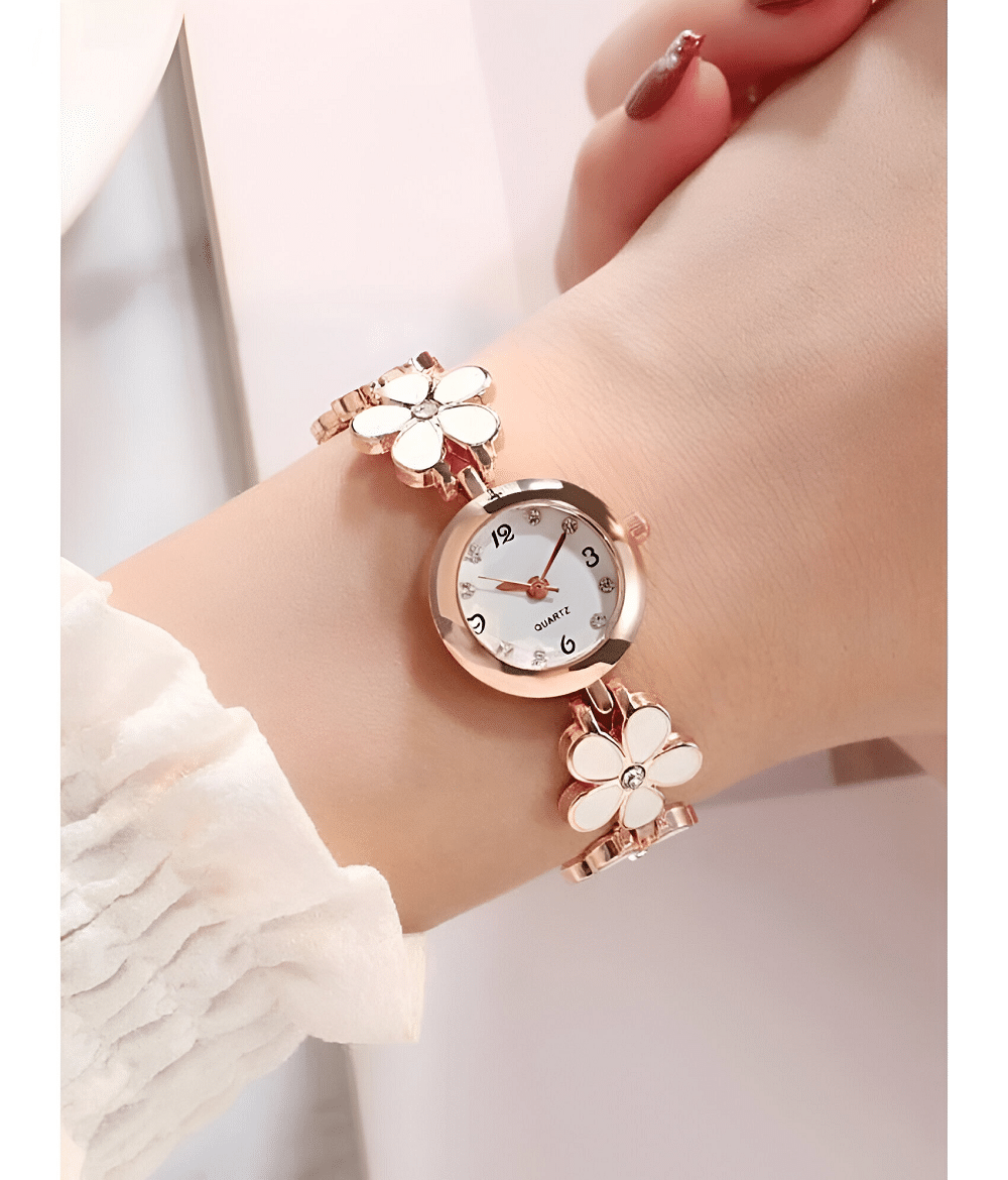     			DECLASSE White Metal Analog Womens Watch