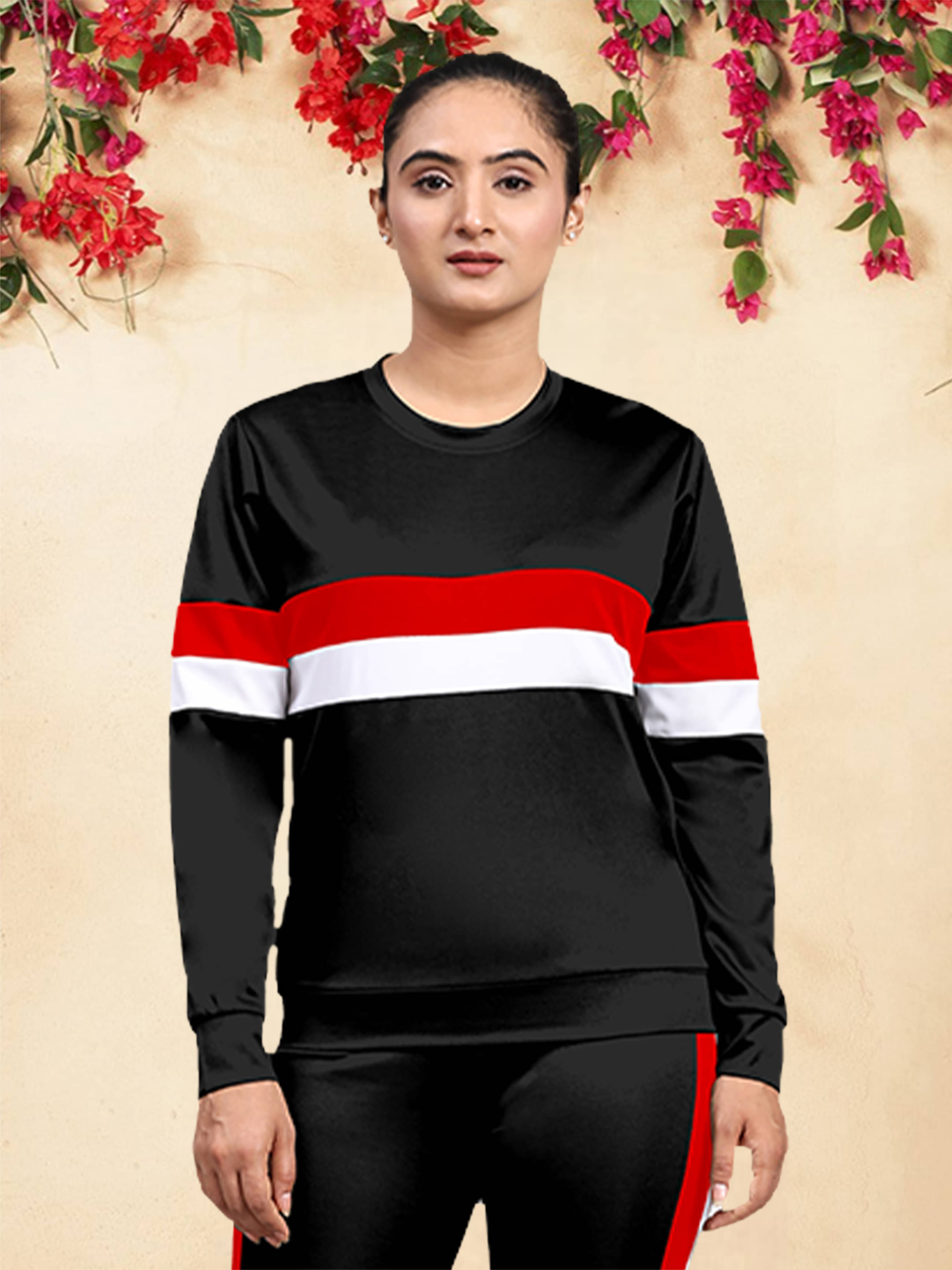     			DTR FASHION Black Cotton Blend Women's Regular Top ( Pack of 1 )