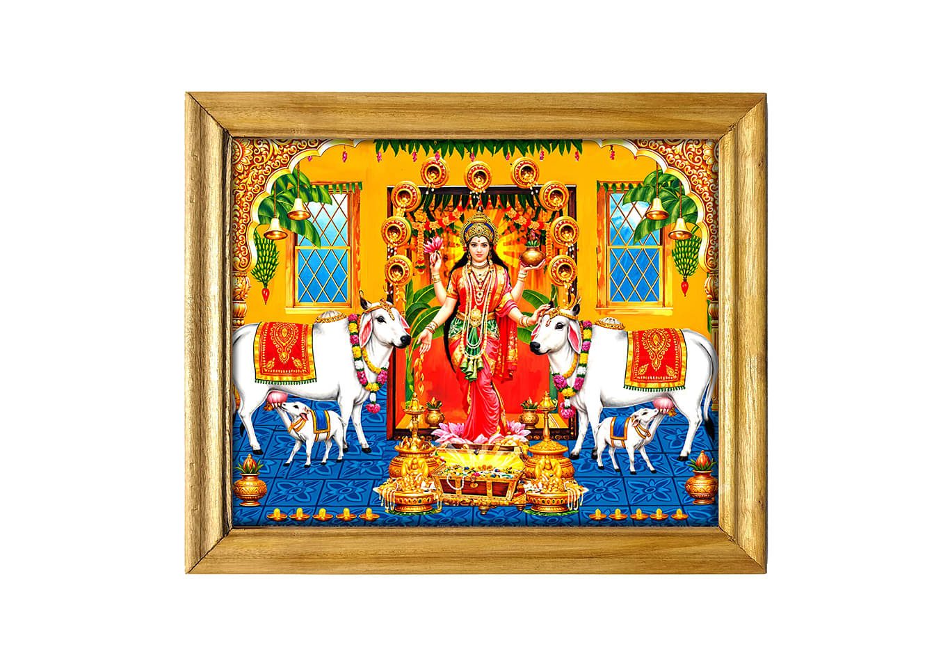     			EMPEROR ART GALLERY Lord Venkateswara Hindu Religious Wall Frame, 10 x 14 inches, Wooden Frame with Glass, Digital Print