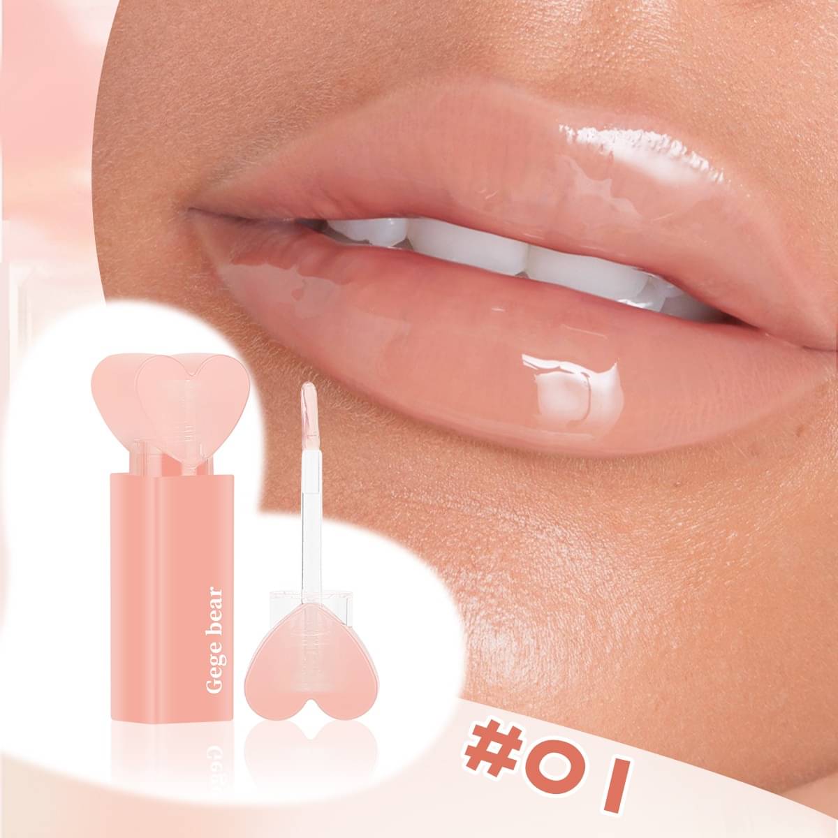     			GEGE BEAR Peach Lip Gloss 50