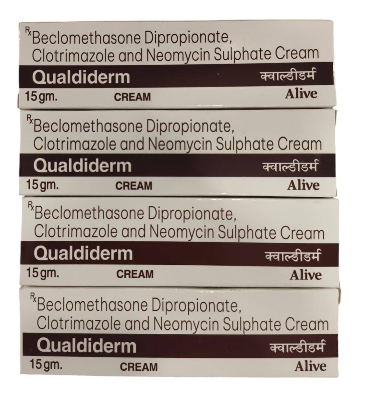     			QUALDIDERM Cream 15 gm Each (Pack of 4)