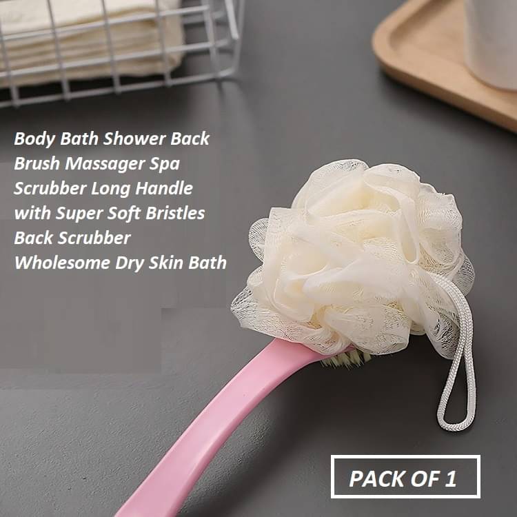     			Generic Organic Long Handle Men & Women Body Brush ( Pack of 1 )