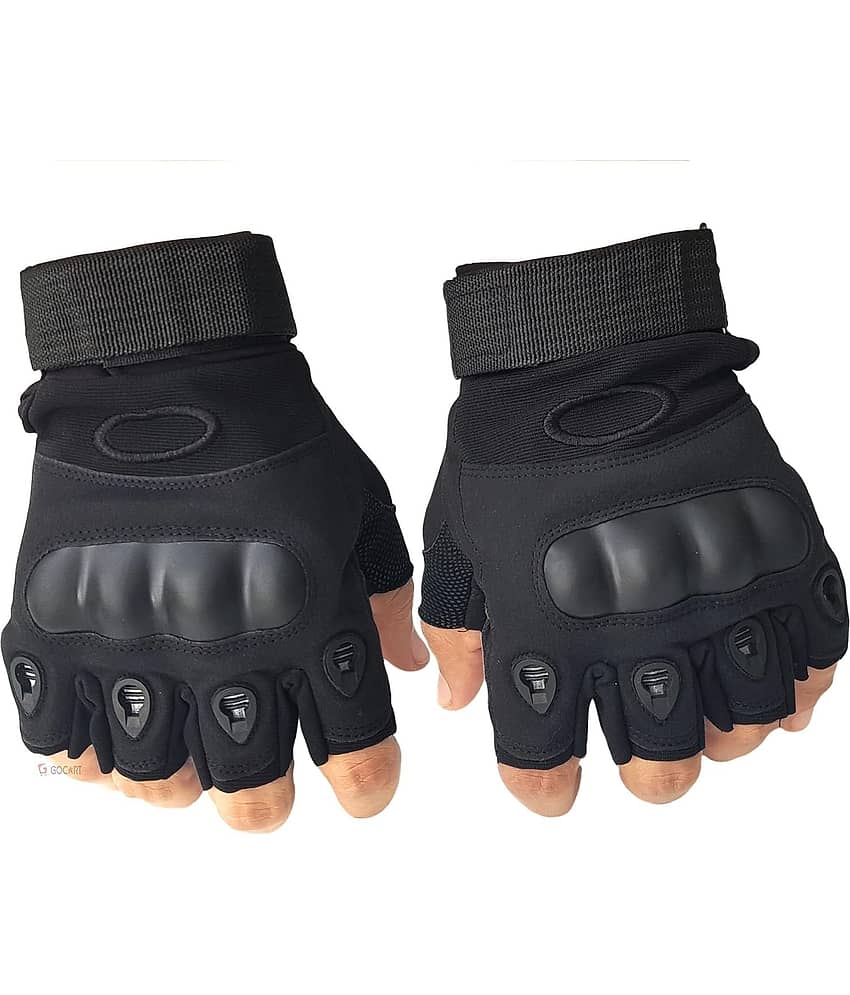 Gjshop Black Nylon Men's Fingerless Gloves ( Pack of 1 ) - Jewellery Sets | Buy online on ZillyBuy