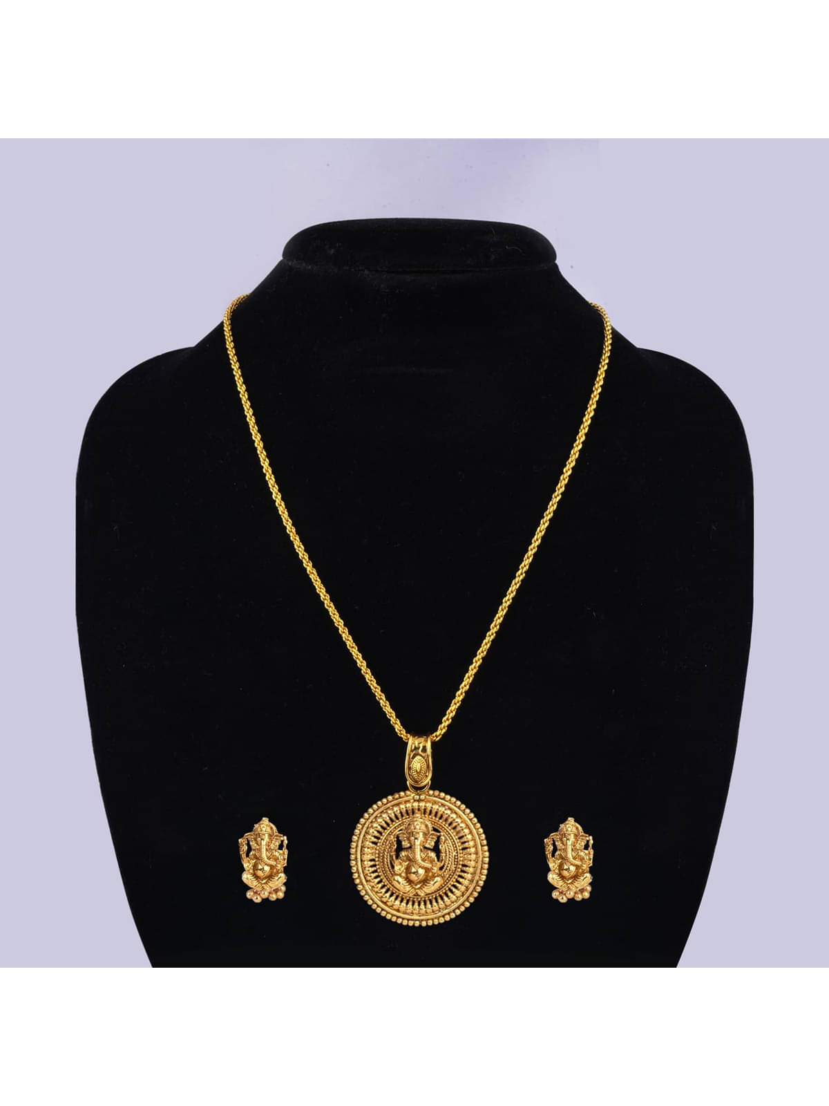     			JFL - Jewellery For Less Gold Pendant ( Pack of 4 )