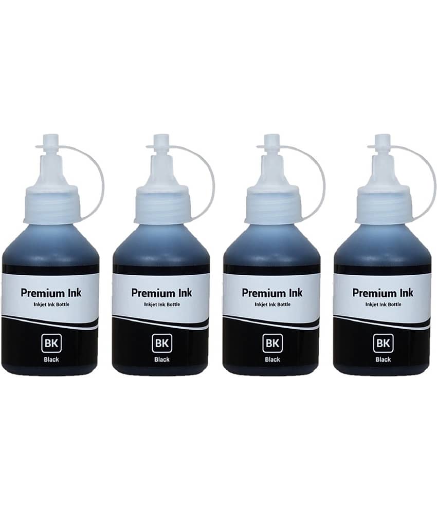 KALAR BT60BK For DCP T220 Black Ink ( 100 ml ) Pack of 4 For Brother BT60BK & BT6000BK use printer DCP-T300, DCP-T500, DCP-T700W, MFC-T800W