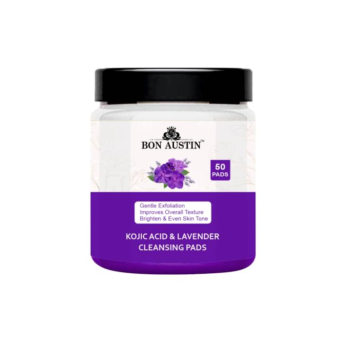 Kojic Acid & Lavender Cleansing Pads to remove Makeup Face Wipes for Oil Control and Nourish Skin 50 Pcs Pack of 1     			Kojic Acid & Lavender Cleansing Pads to remove Makeup Face Wipes for Oil Control and Nourish Skin 50 Pcs Pack of 1