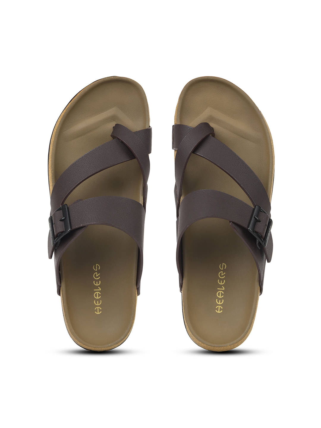     			Liberty Brown Men's Leather Slipper