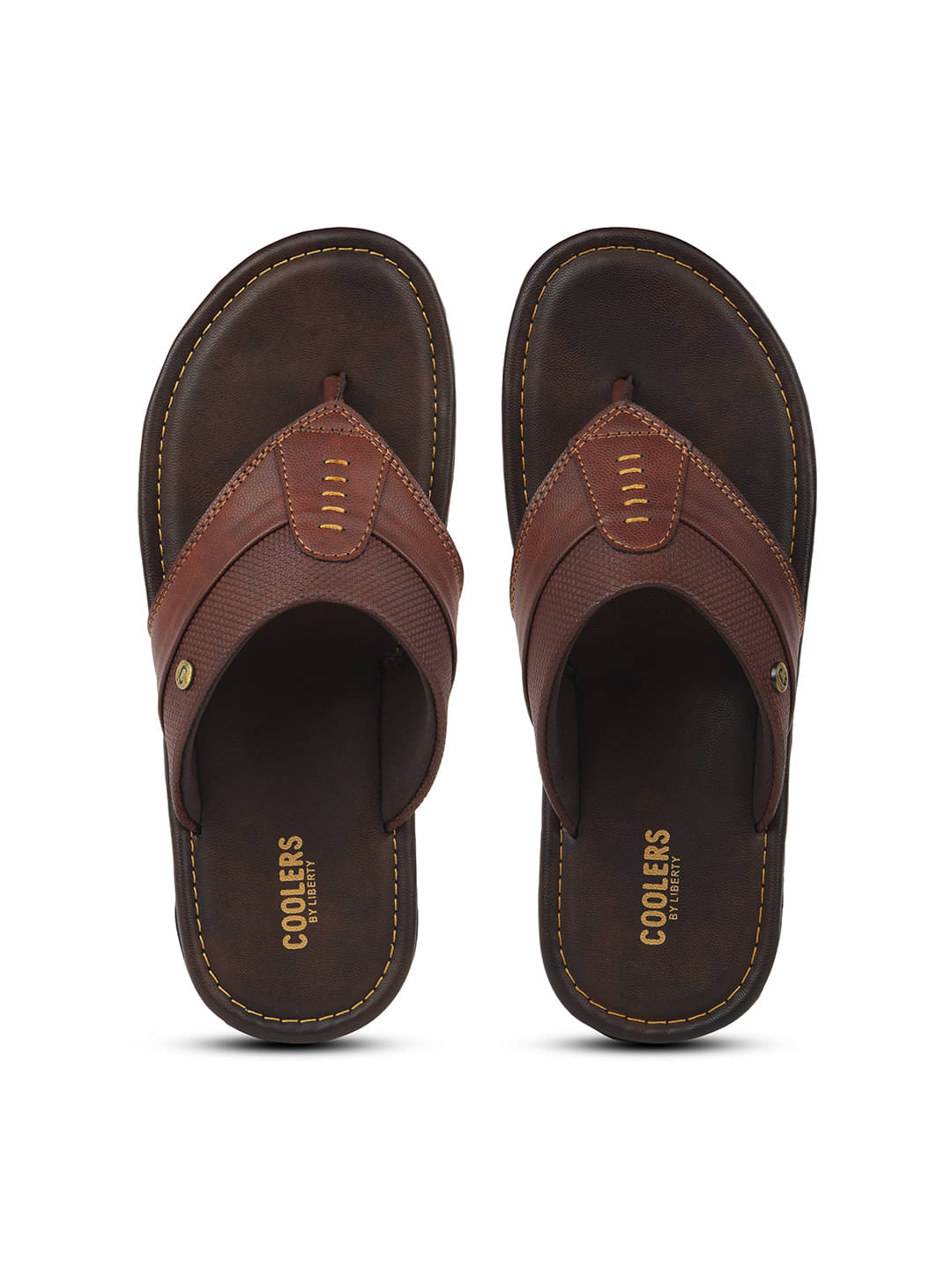     			Liberty Tan Men's Thong Flip Flop