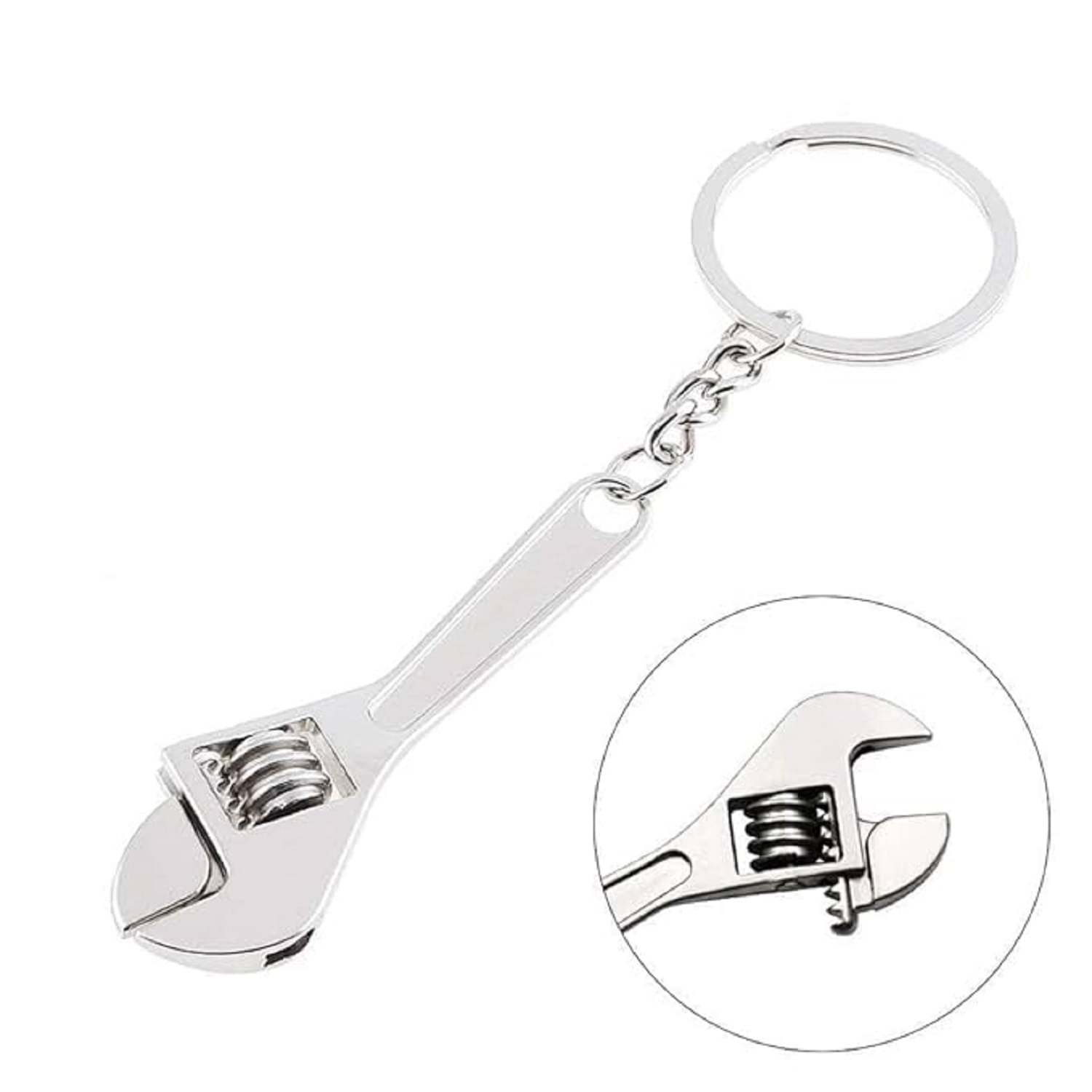     			MAHADEV ENTERPRISE Silver Men's Regular Keychain ( Pack of 1 )