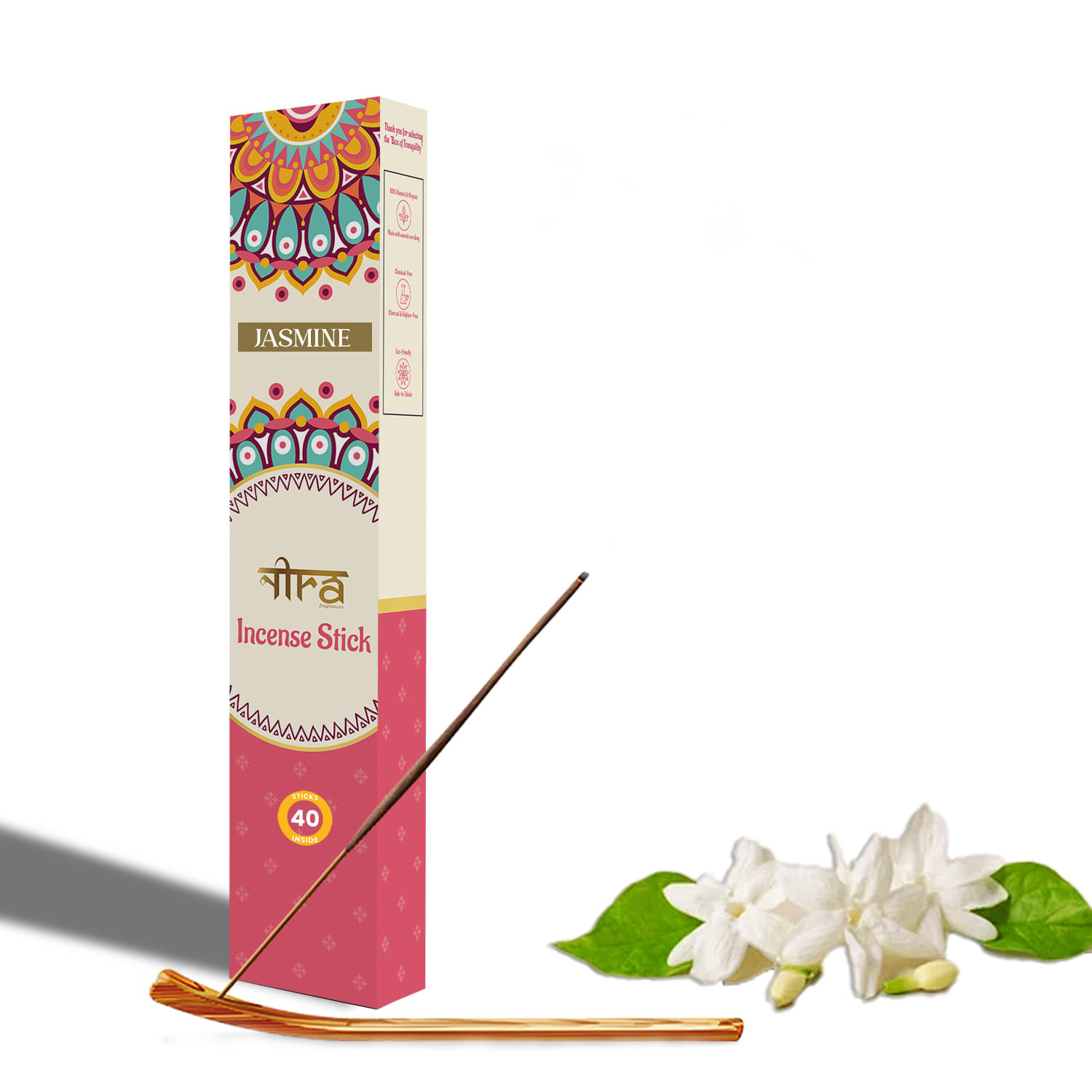 Nira Fragrances Incense Stick Jasmine 40 Pieces ( Pack of 1 ) Nira Fragrances Incense Stick Jasmine 40 Pieces ( Pack of 1 )