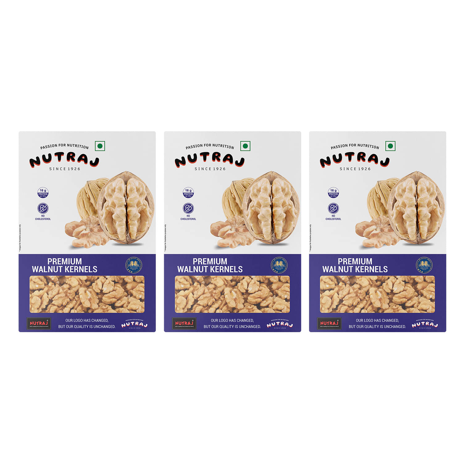     			Nutraj Walnut Kernals (Akhrot) 200 Pack of 3