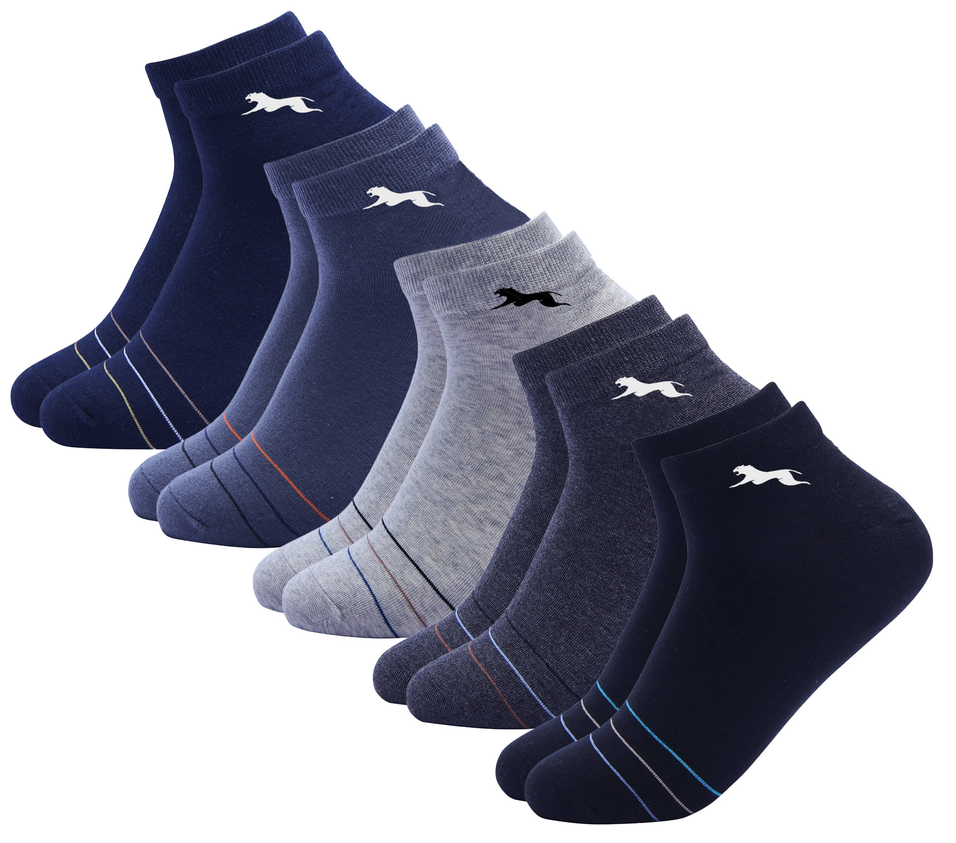     			PLIMA Pack of 5 Men's Cotton Ankle Length Socks ( Multicolor )